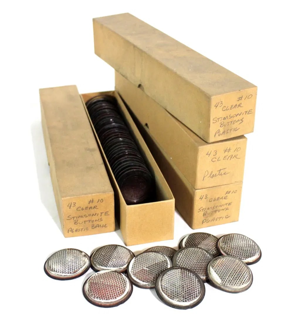 Stimsonite #10 Reflective Buttons for Advertising Signs, Lot 1 (1 of 3)
