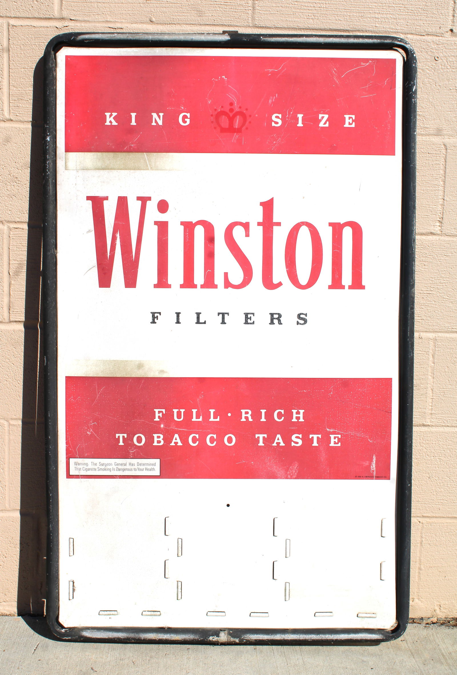 Winston Cigarettes Sign with Frame (1 of 2)