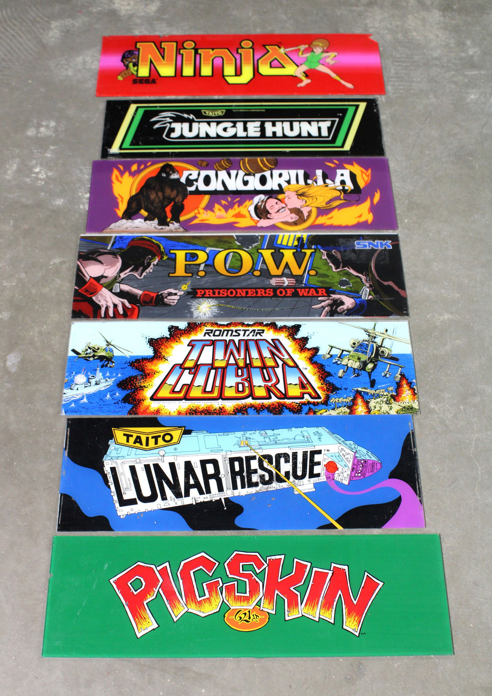 Arcade Headers incl. Twin Cobra, Lunar Rescue and P.O.W. (1 of 1)