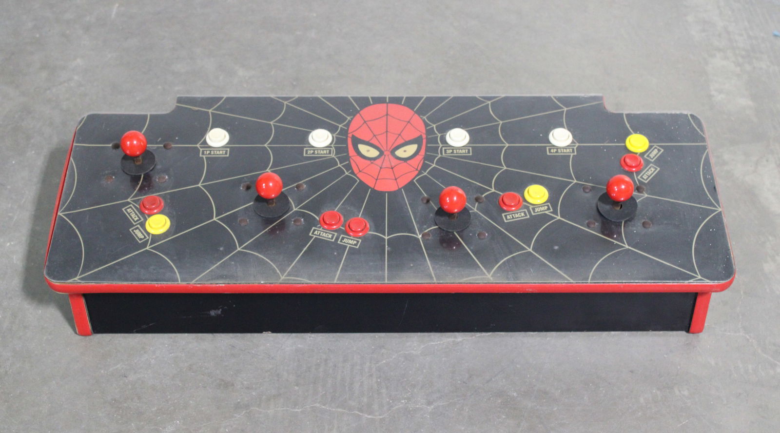 Sega Spider-Man Arcade Four Player Control Panel (1 of 2)