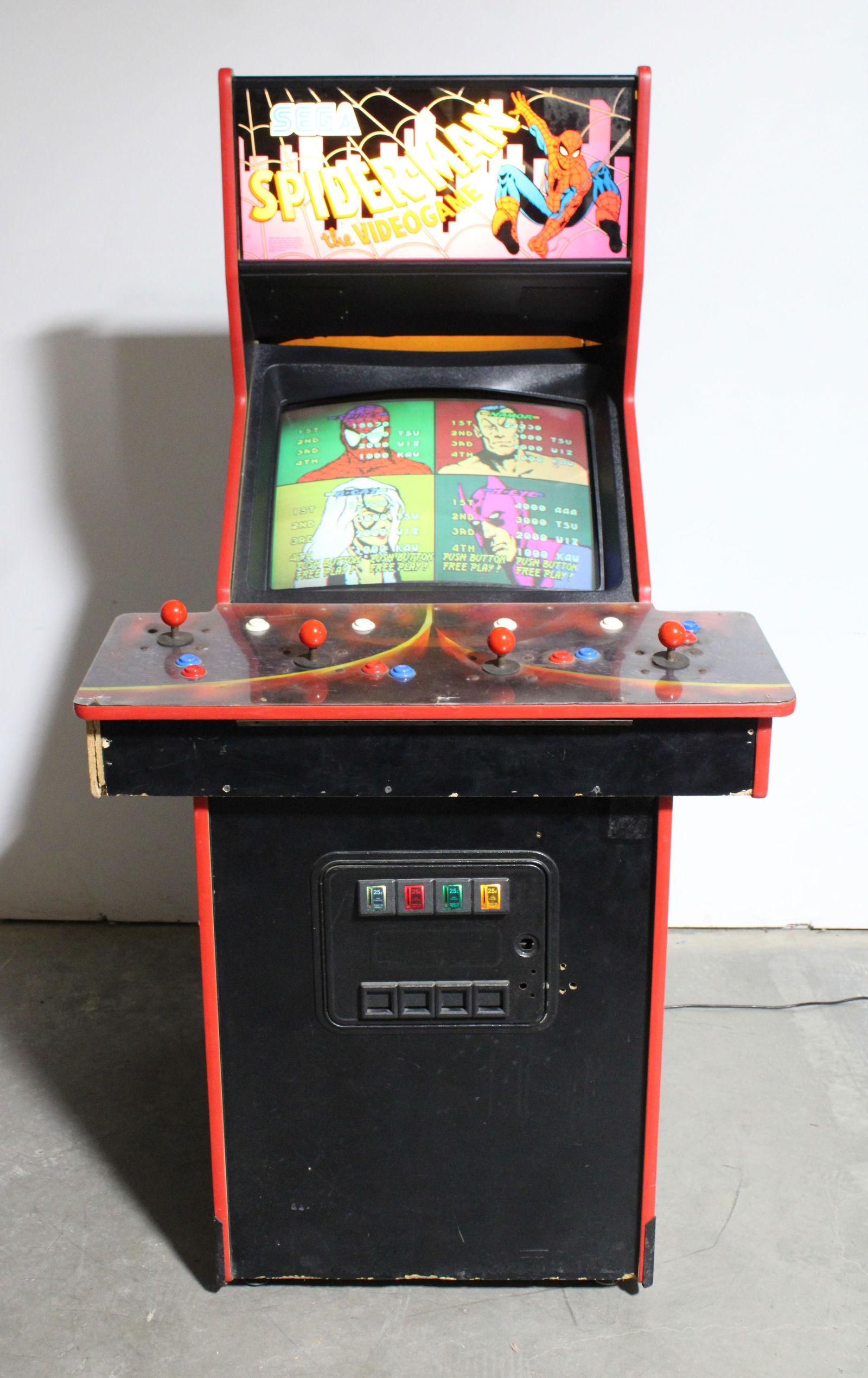 Sega Spider-Man Arcade Game with Side Art (1 of 8)