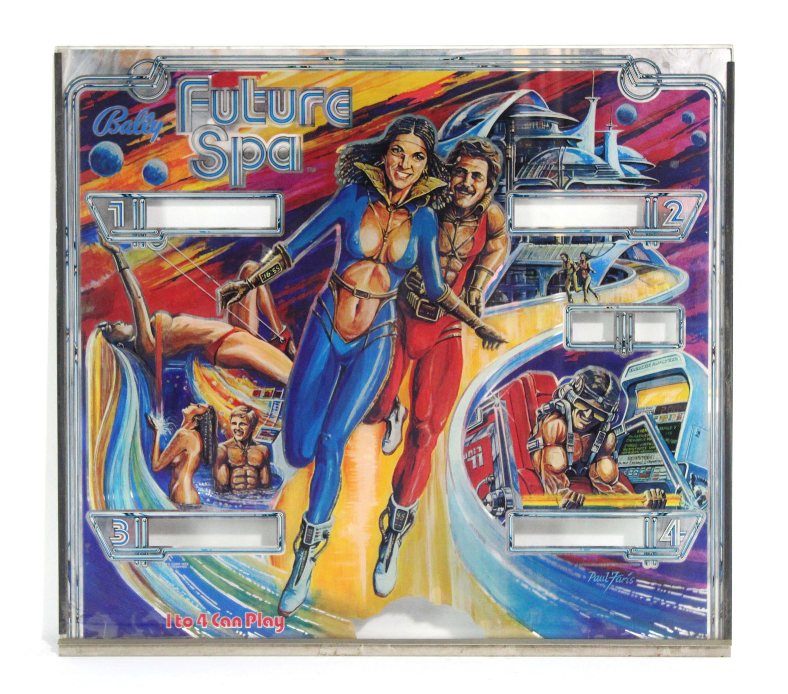 Bally Future Spa Pinball Backglass (1 of 2)