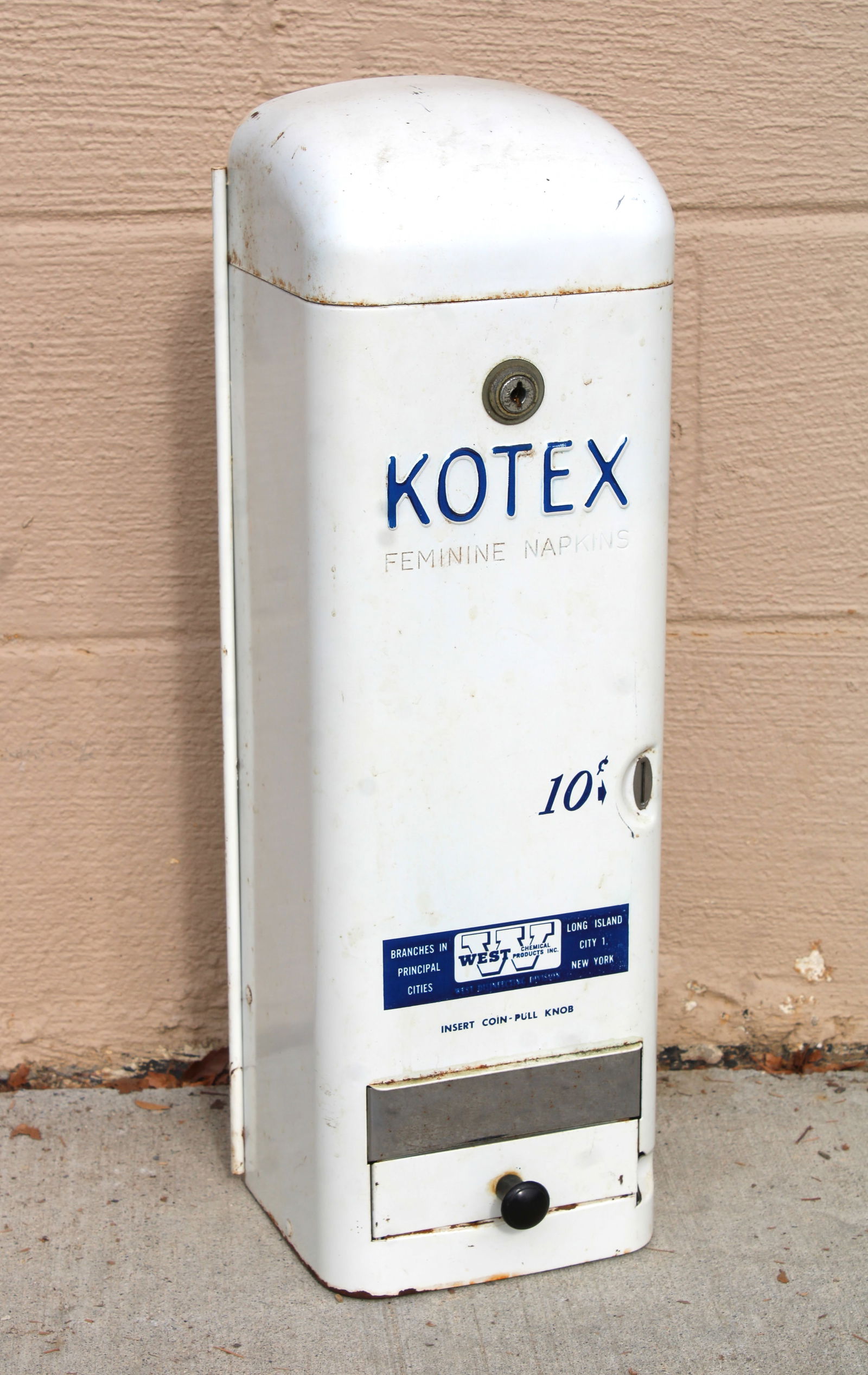 Kotex Embossed Coin Op Wall Vendor (1 of 3)