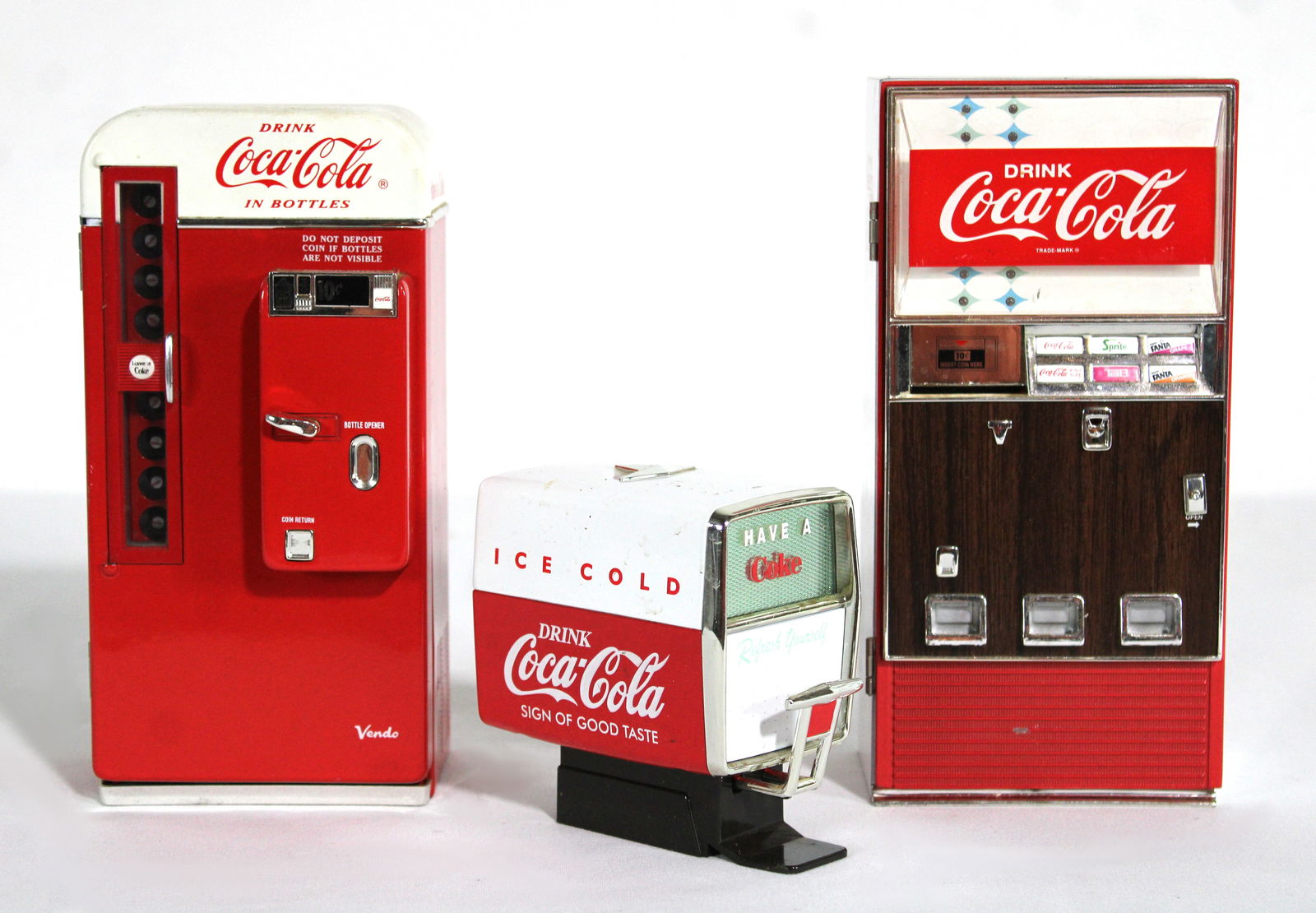 Miniature Coca Cola Cooler Musical Banks (1 of 3)