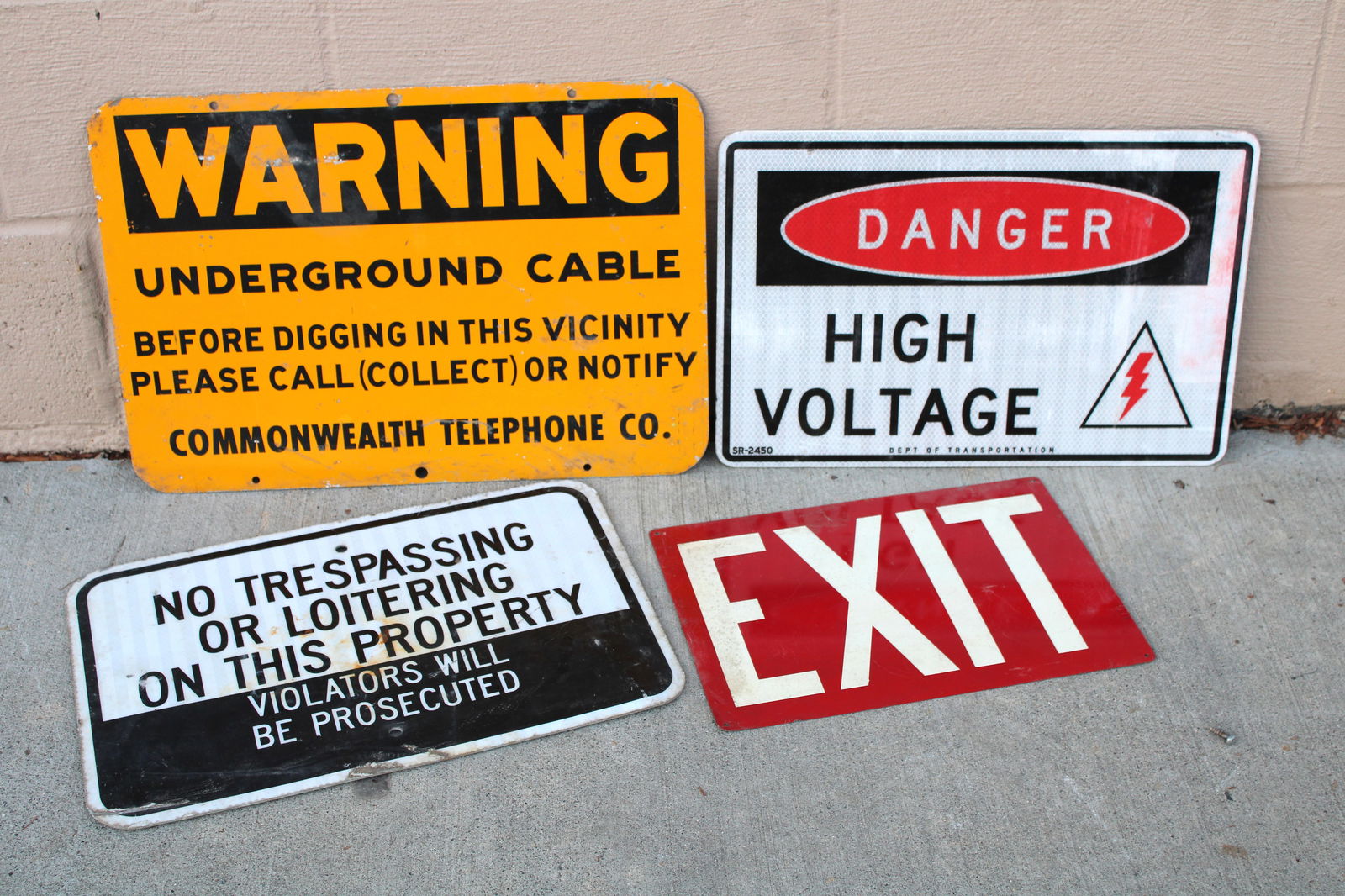 Street Signs incl. EXIT and Danger (1 of 1)