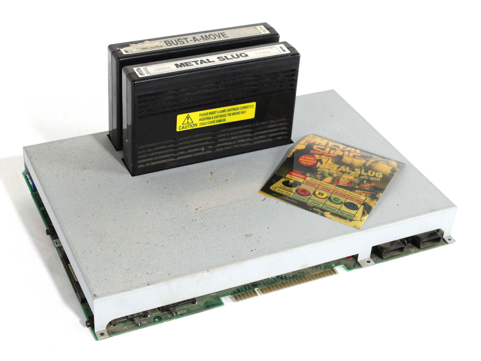 Neo Geo Arcade Game Board with Metal Slug and Bust a Move (1 of 2)