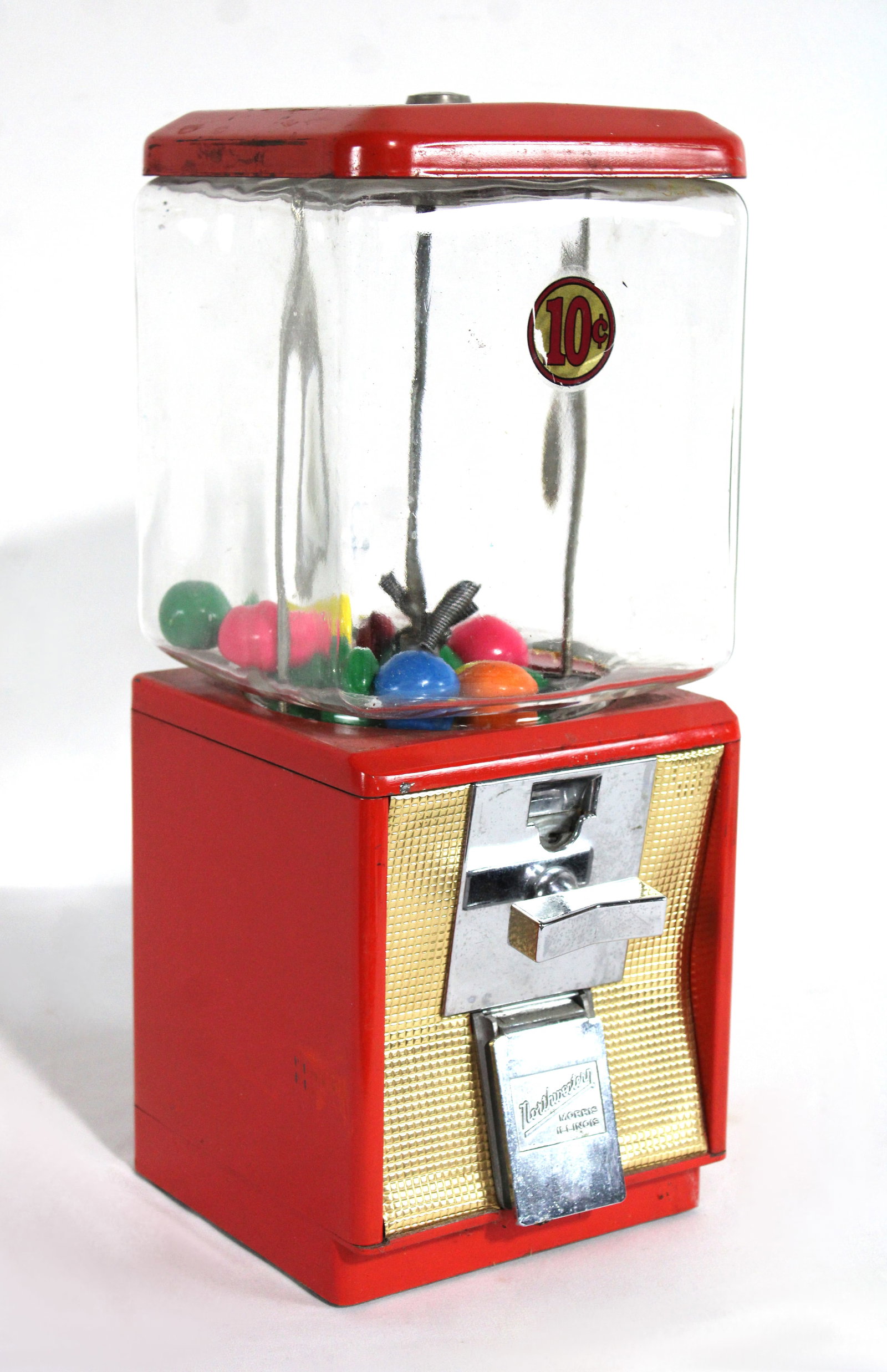 Northwestern Glass Globe Gumball Vendor: This item requires third-party shipping or pickup arrangements to be made. Dimensions: 16 x 7 x 8