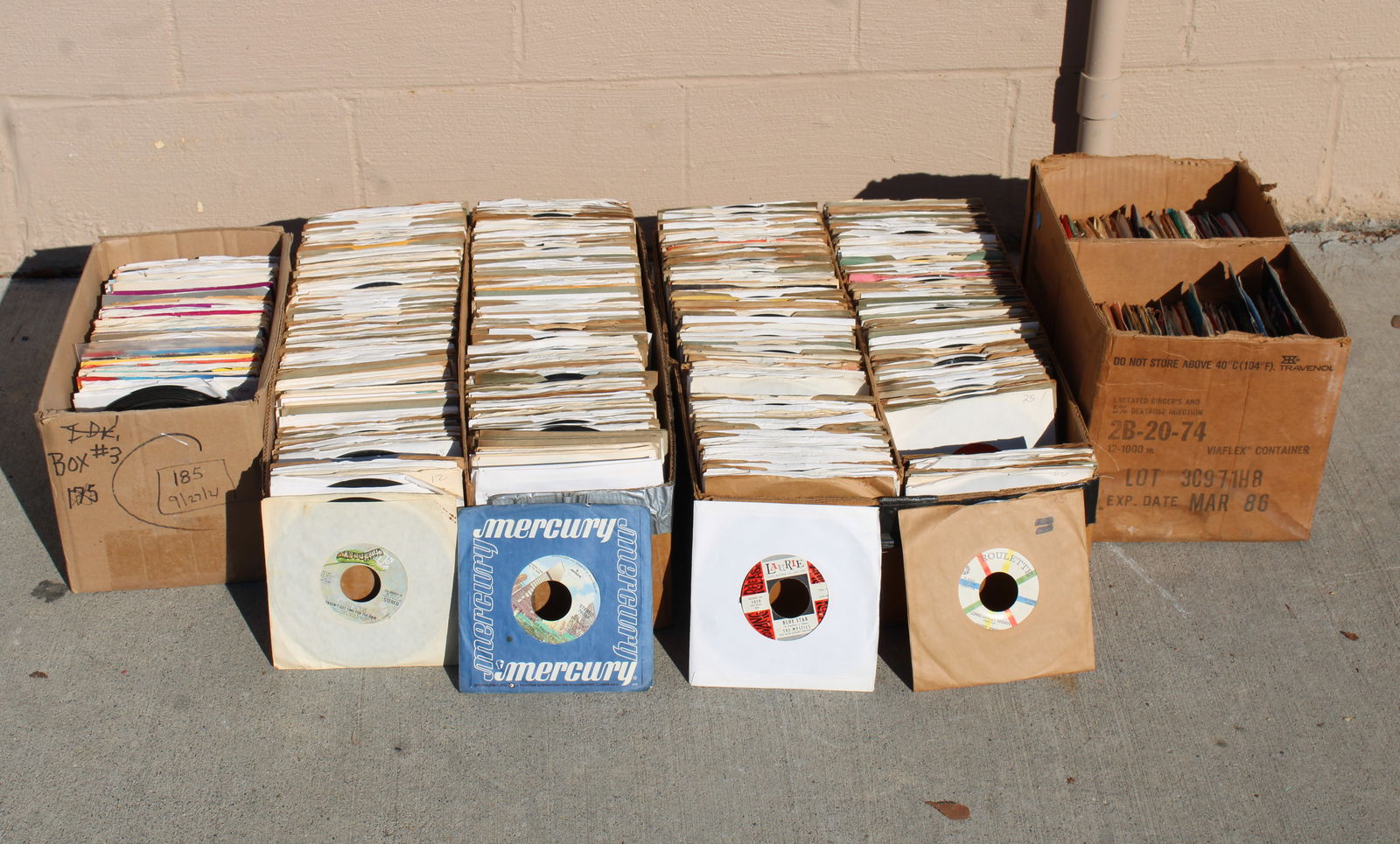 Large Lot of Assorted 45rpm Records for Jukebox, Lot 1 (1 of 4)