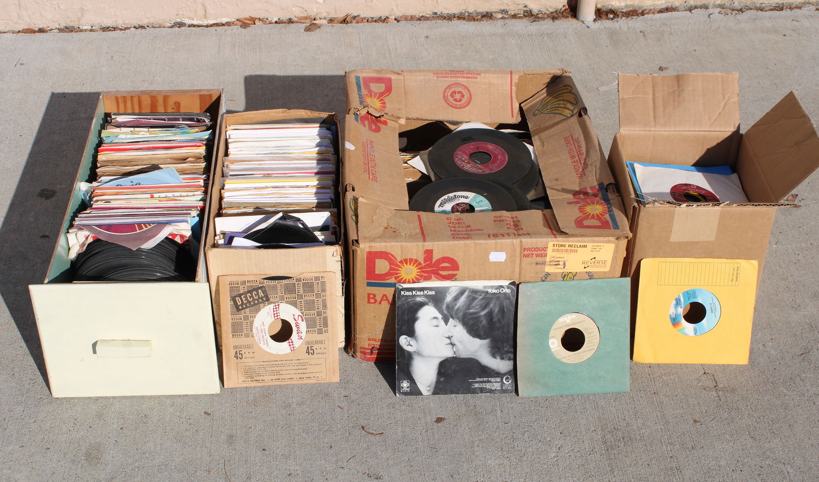 Large Lot of Assorted 45rpm Records for Jukebox, Lot 2 (1 of 4)