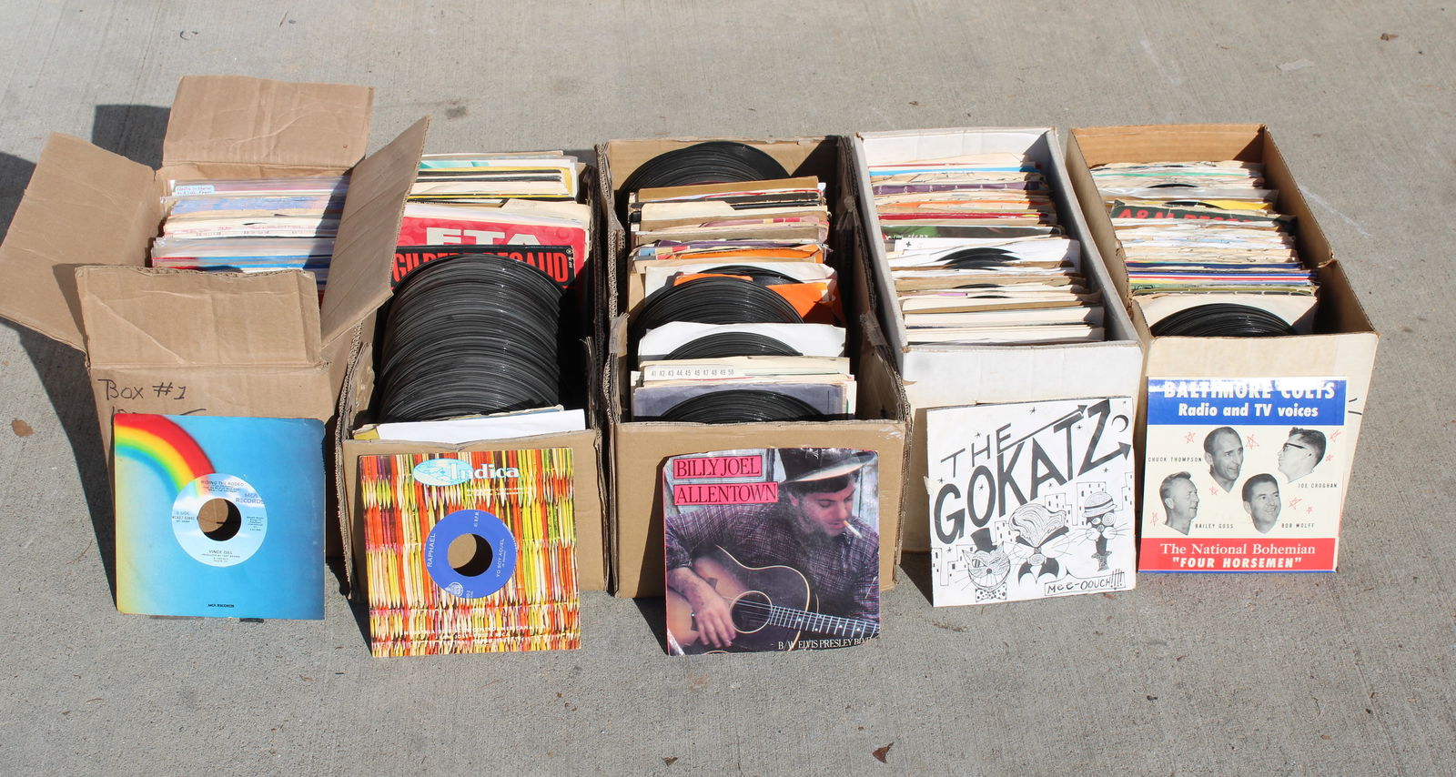 Large Lot of Assorted 45rpm Records for Jukebox, Lot 3 (1 of 4)