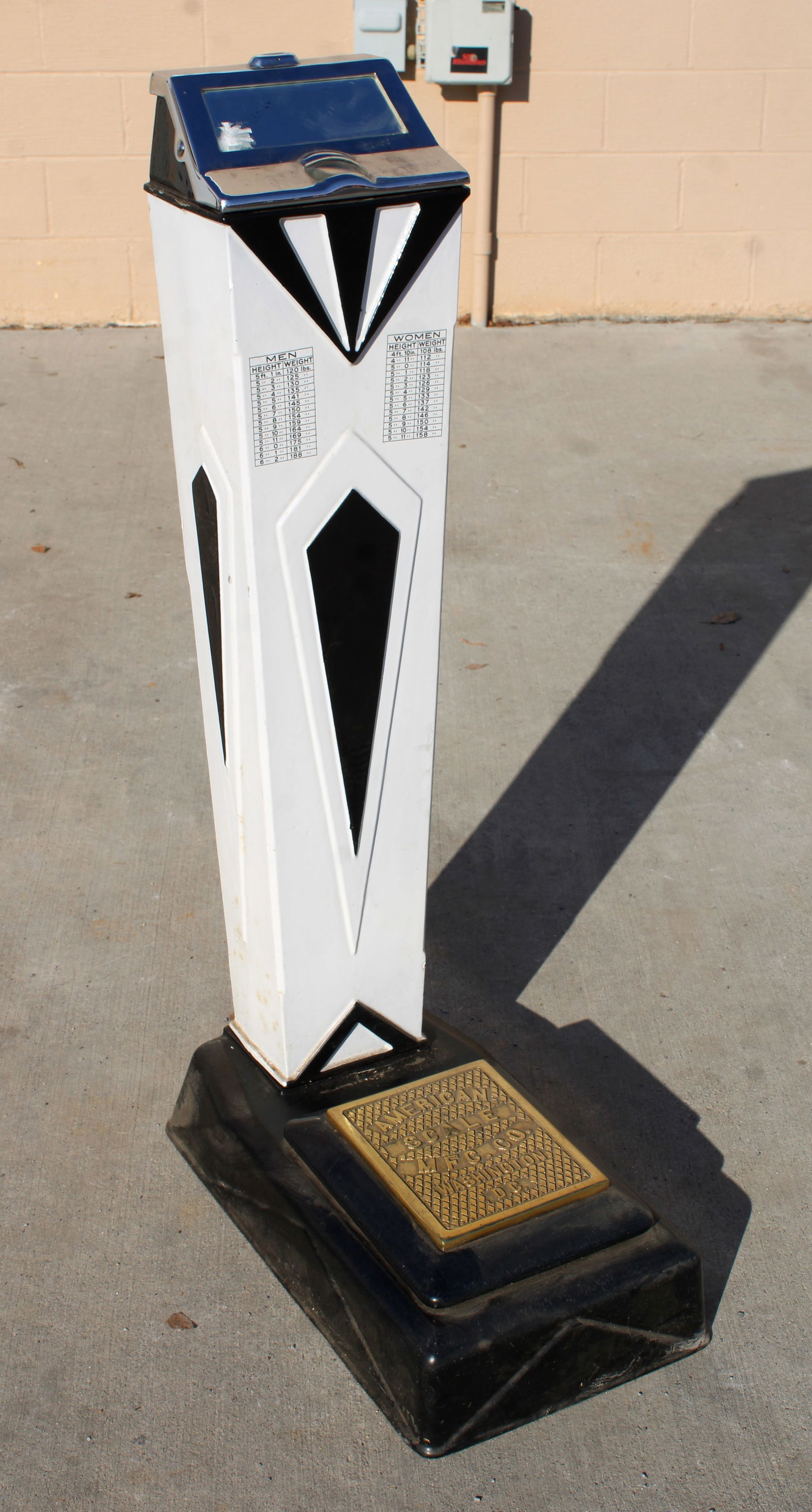 Art Deco Porcelain Penny Scale, American Scale Co. (1 of 6)