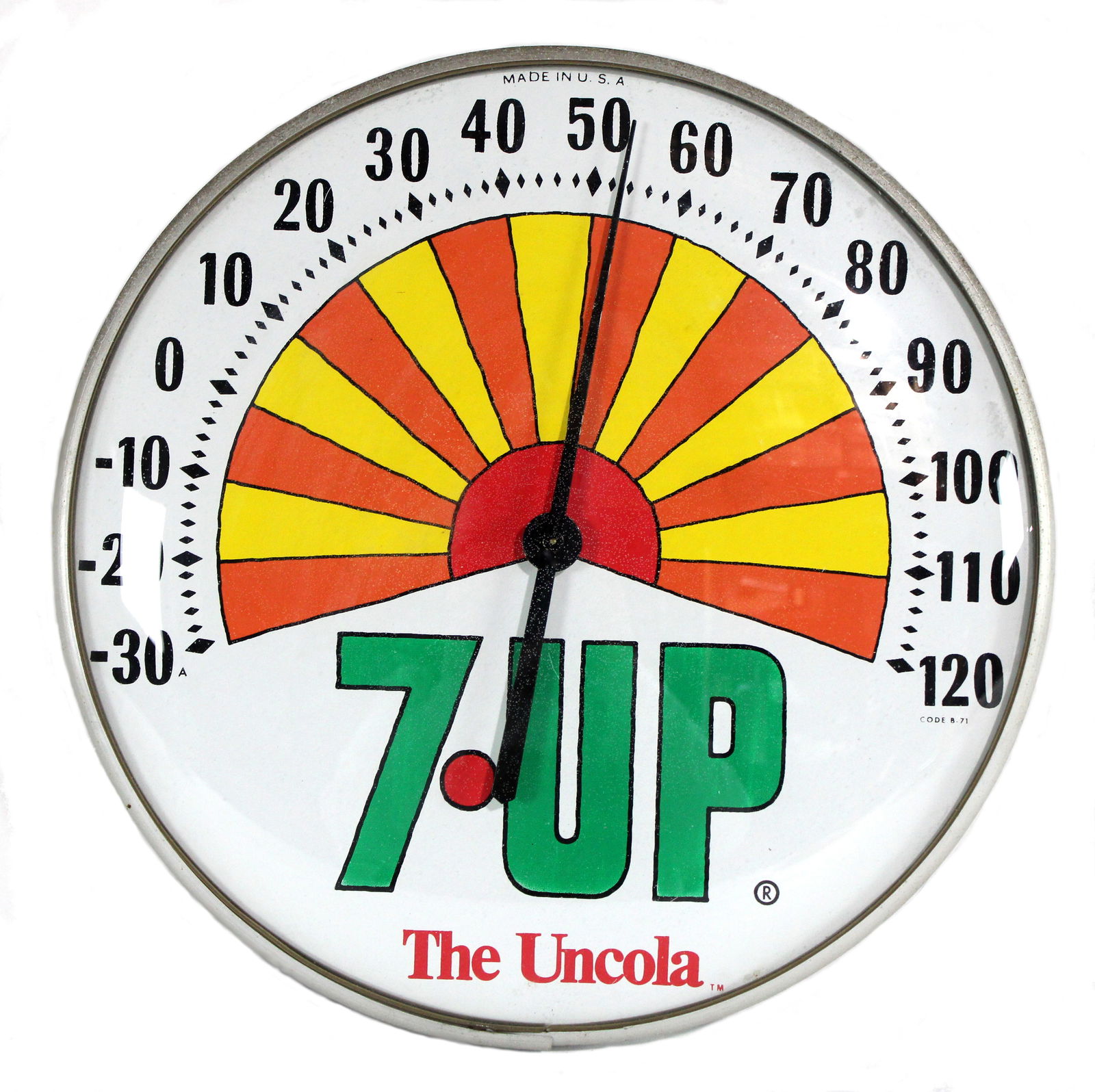 7-Up Peter Max Advertising Thermometer (1 of 2)