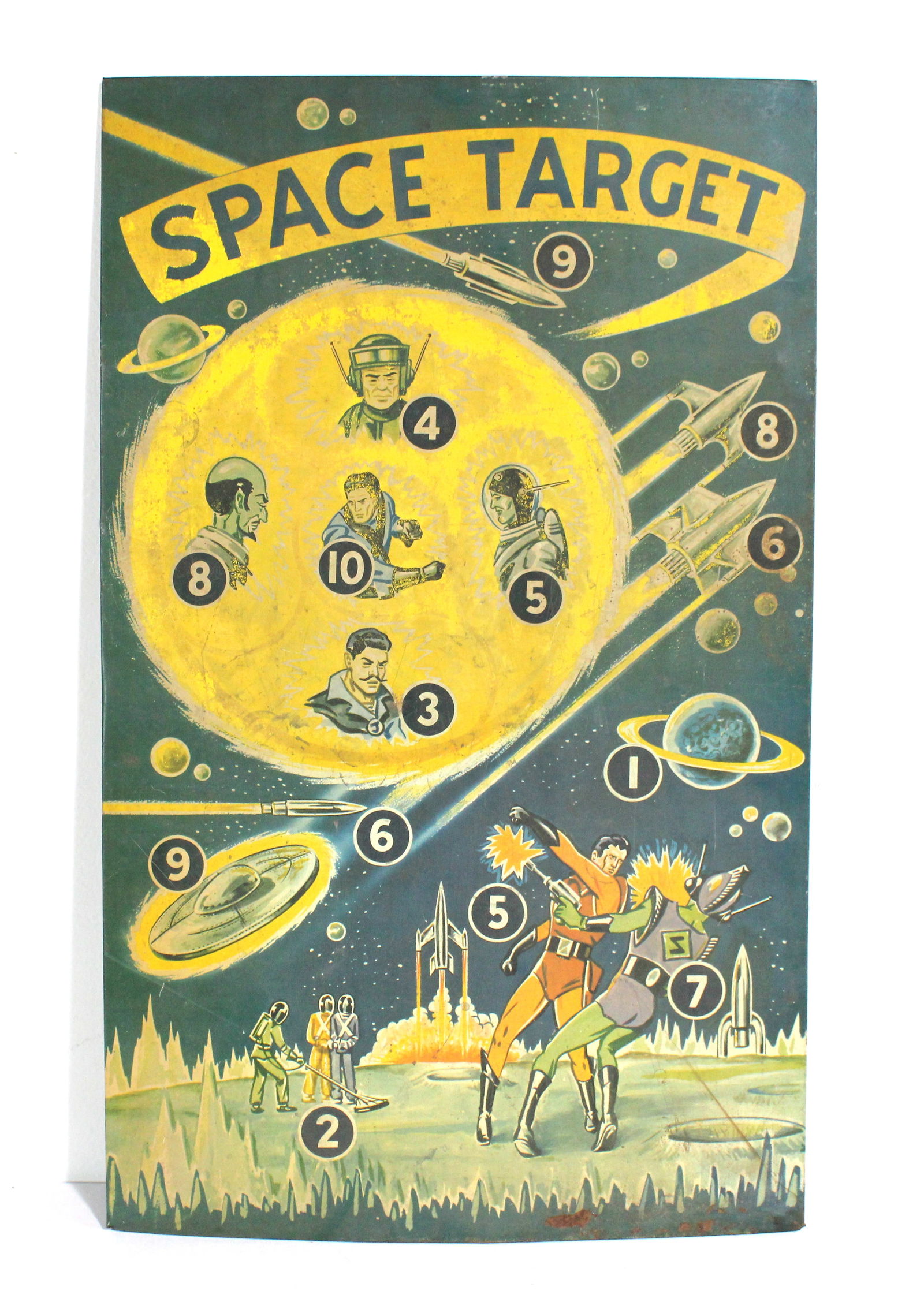Space Target Early Tin Game Board (1 of 2)