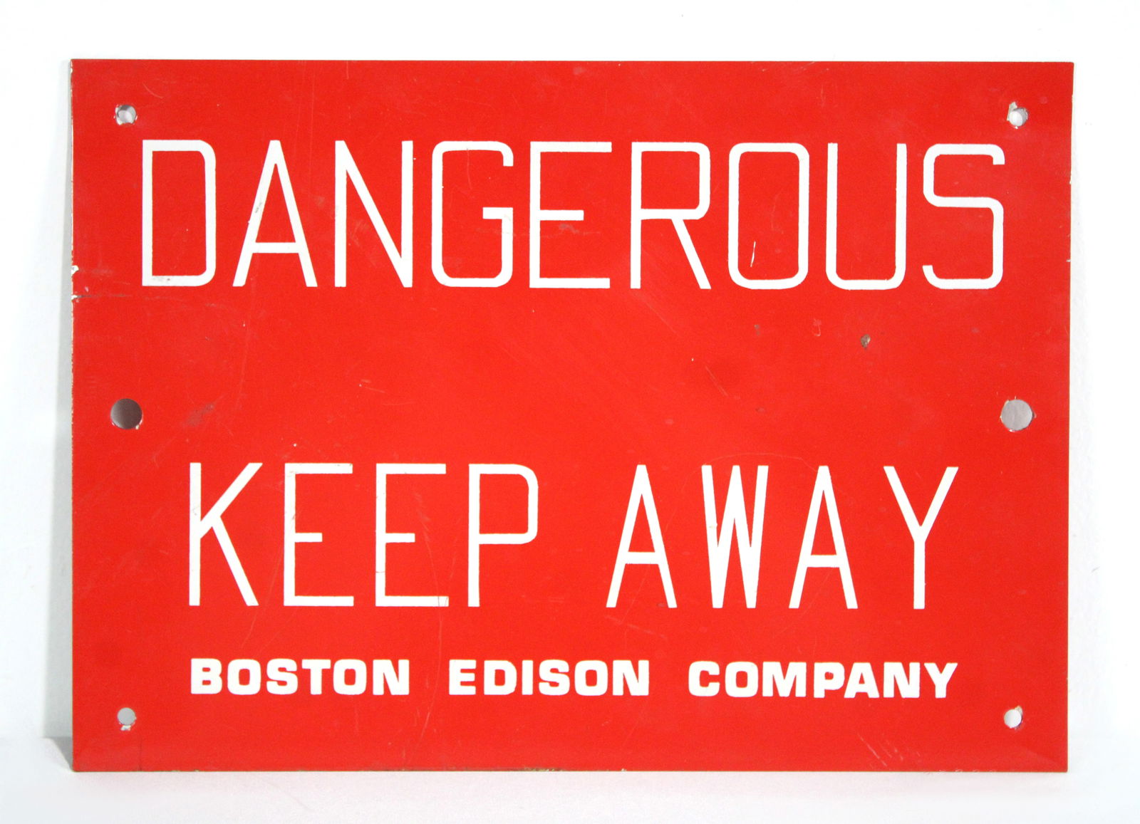 Boston Edison Company "Dangerous" Sign (1 of 1)