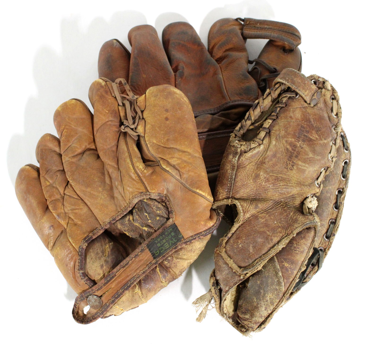 Leather Baseball Gloves incl. Earl Torgeson Three Finger Glove (1 of 3)