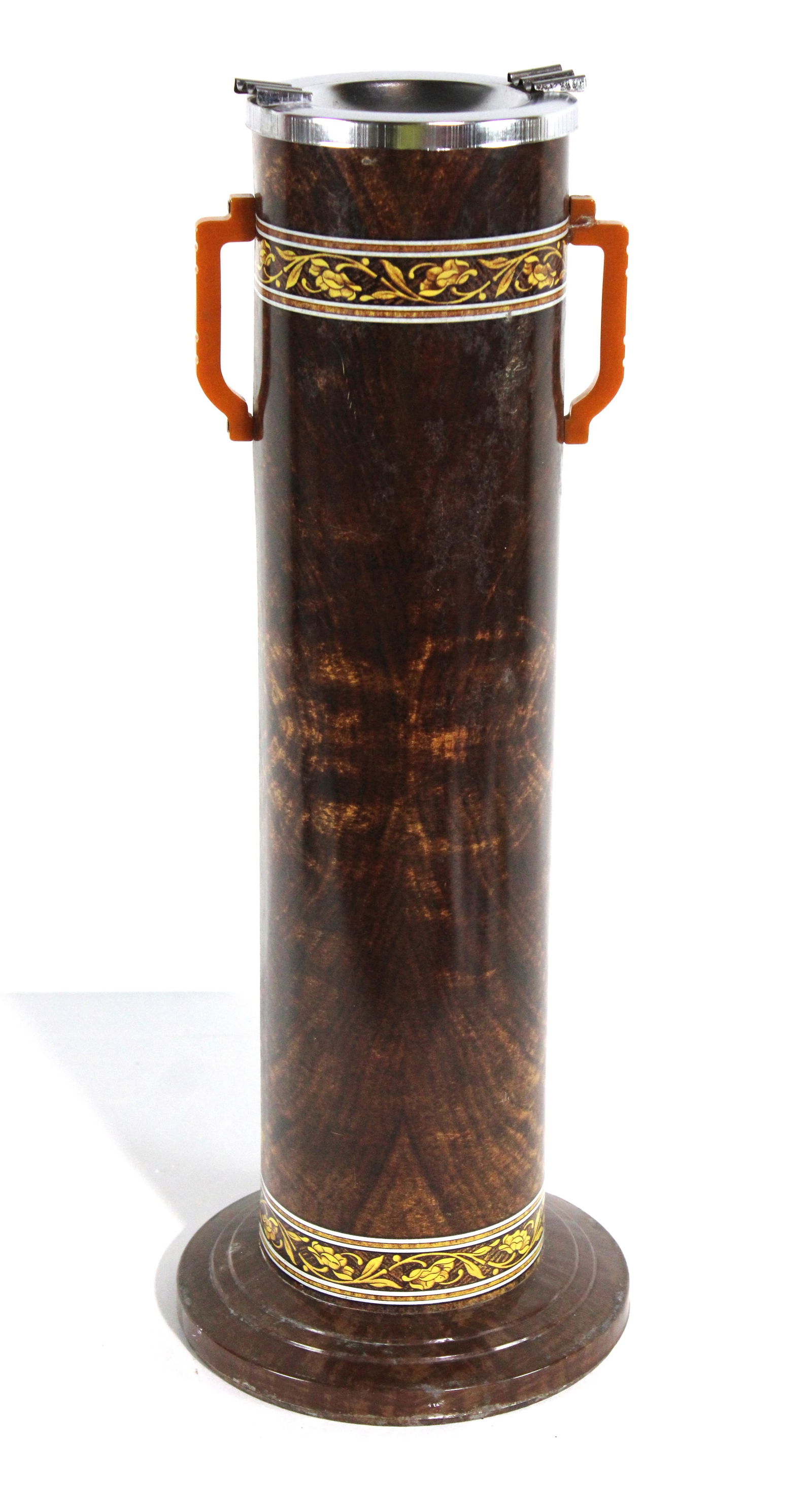 Art Deco Metal Ashtray with Bakelite Handles (1 of 3)