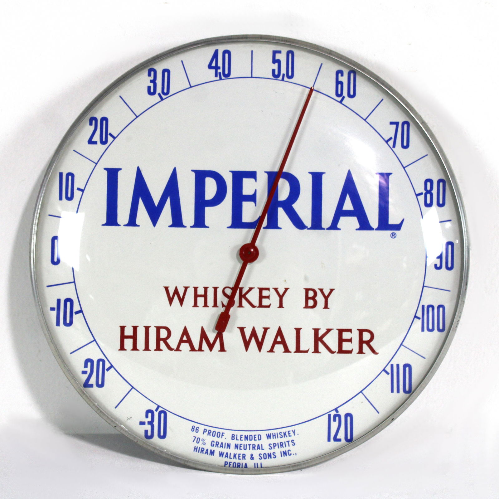 Imperial Whiskey Glass Face Thermometer (1 of 2)