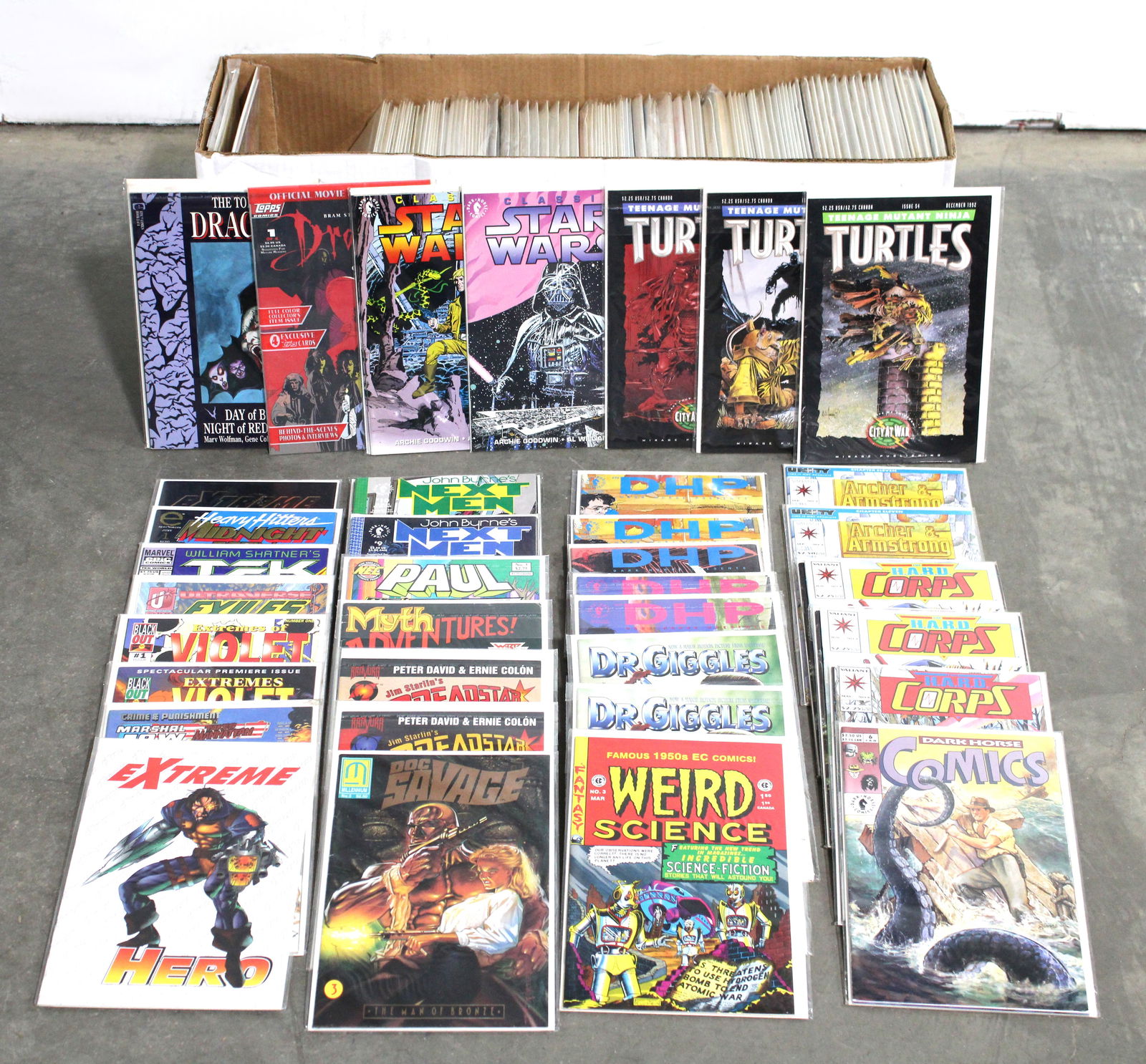 Reseller's Comic Book lot incl. Star Wars and Teenage Mutant Ninja Turtles (1 of 2)