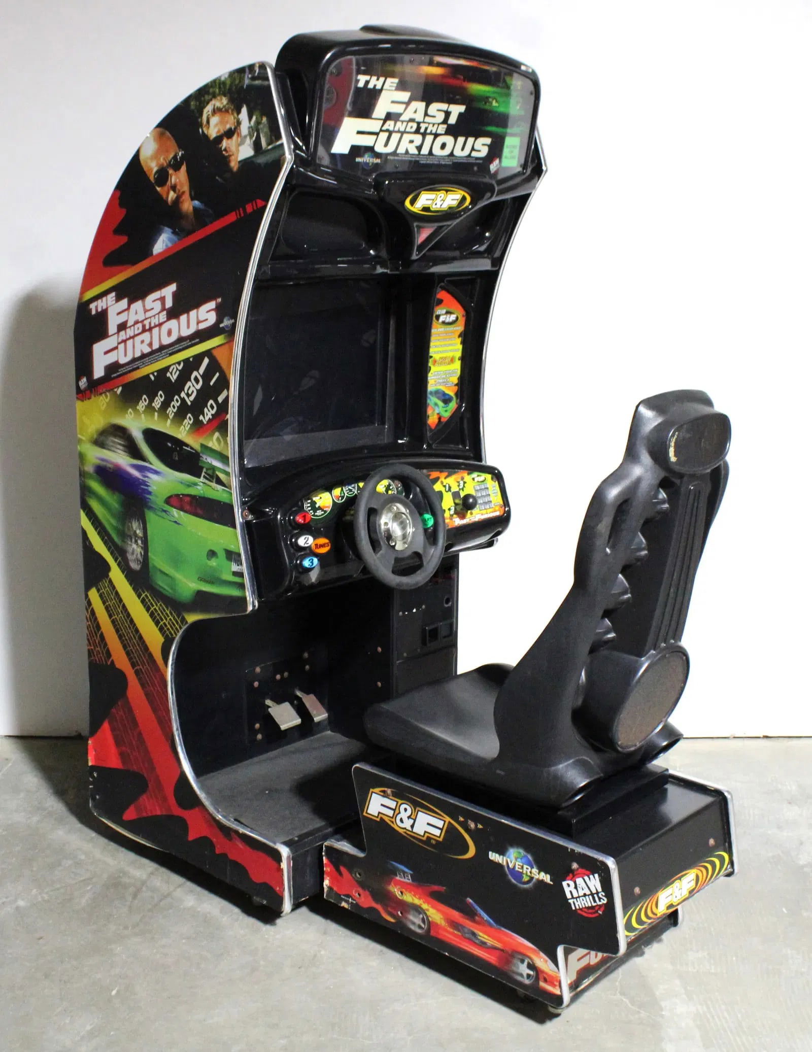Raw Thrills The Fast and the Furious Sit Down Racing Arcade Game (1 of 4)