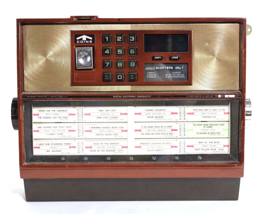 Seeburg DEC-4 Bronze Consolette Wallbox with Key (1 of 3)