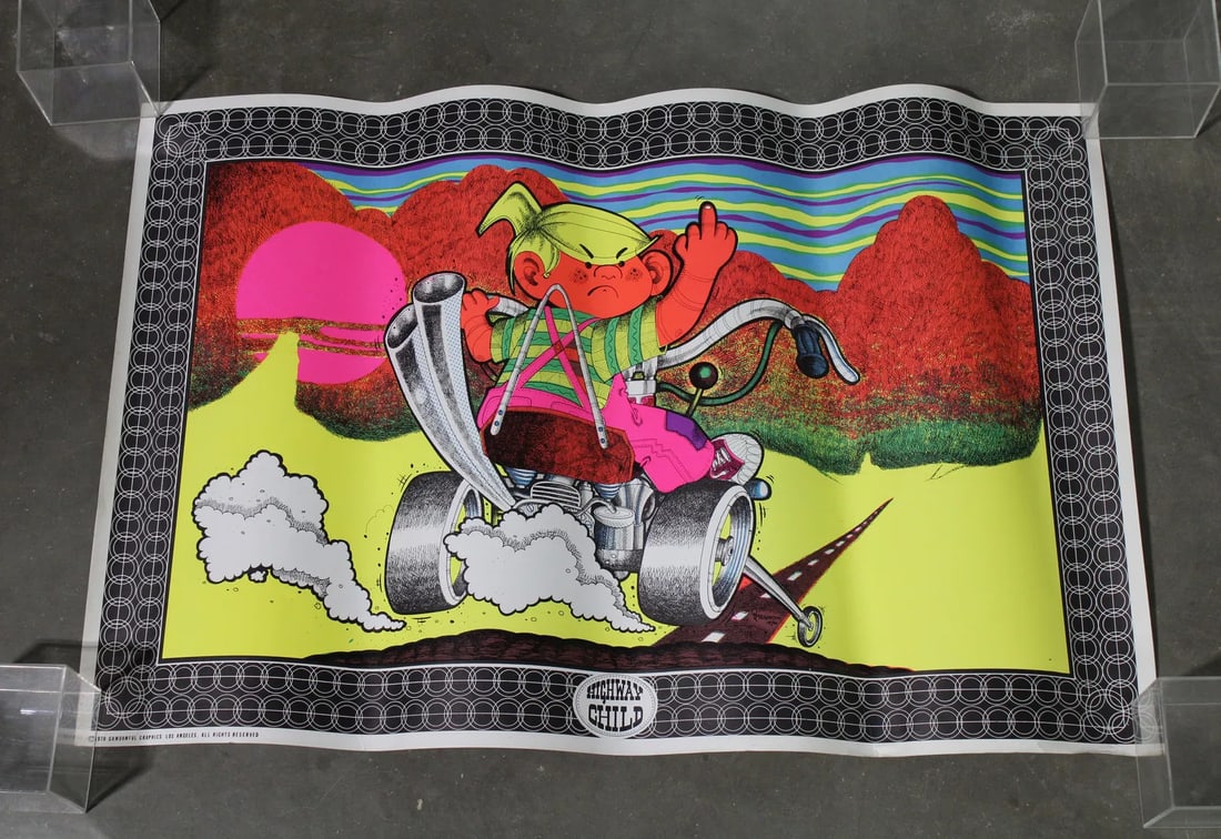 Dennis the Menace "Highway Child" Blacklight Poster, 1970 (1 of 2)