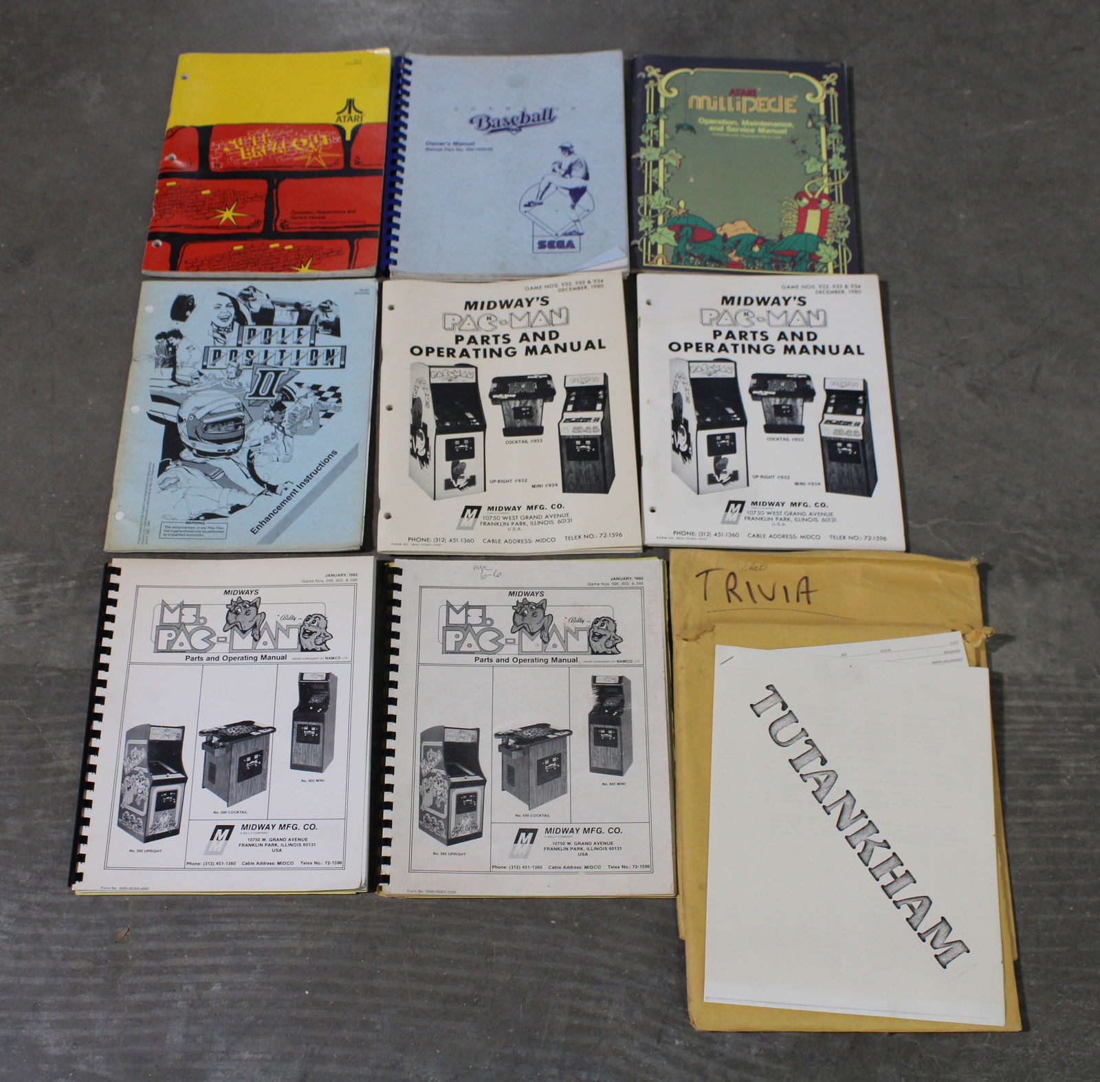 Arcade Manuals incl. Millipede and Super Breakout (1 of 1)