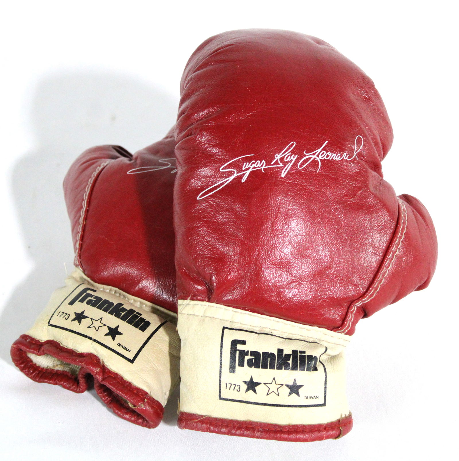Franklin "Sugar Ray Leonard" Kids Boxing Gloves, 1980s (1 of 2)
