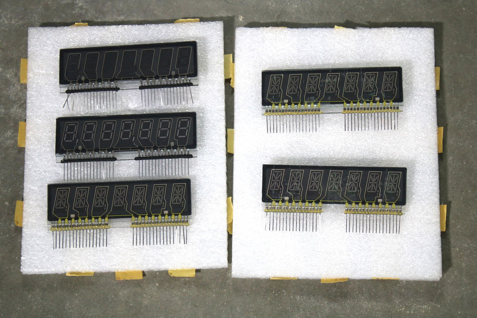 Seven Digit Alpha Numeric Pinball Displays, Lot 2 (1 of 2)