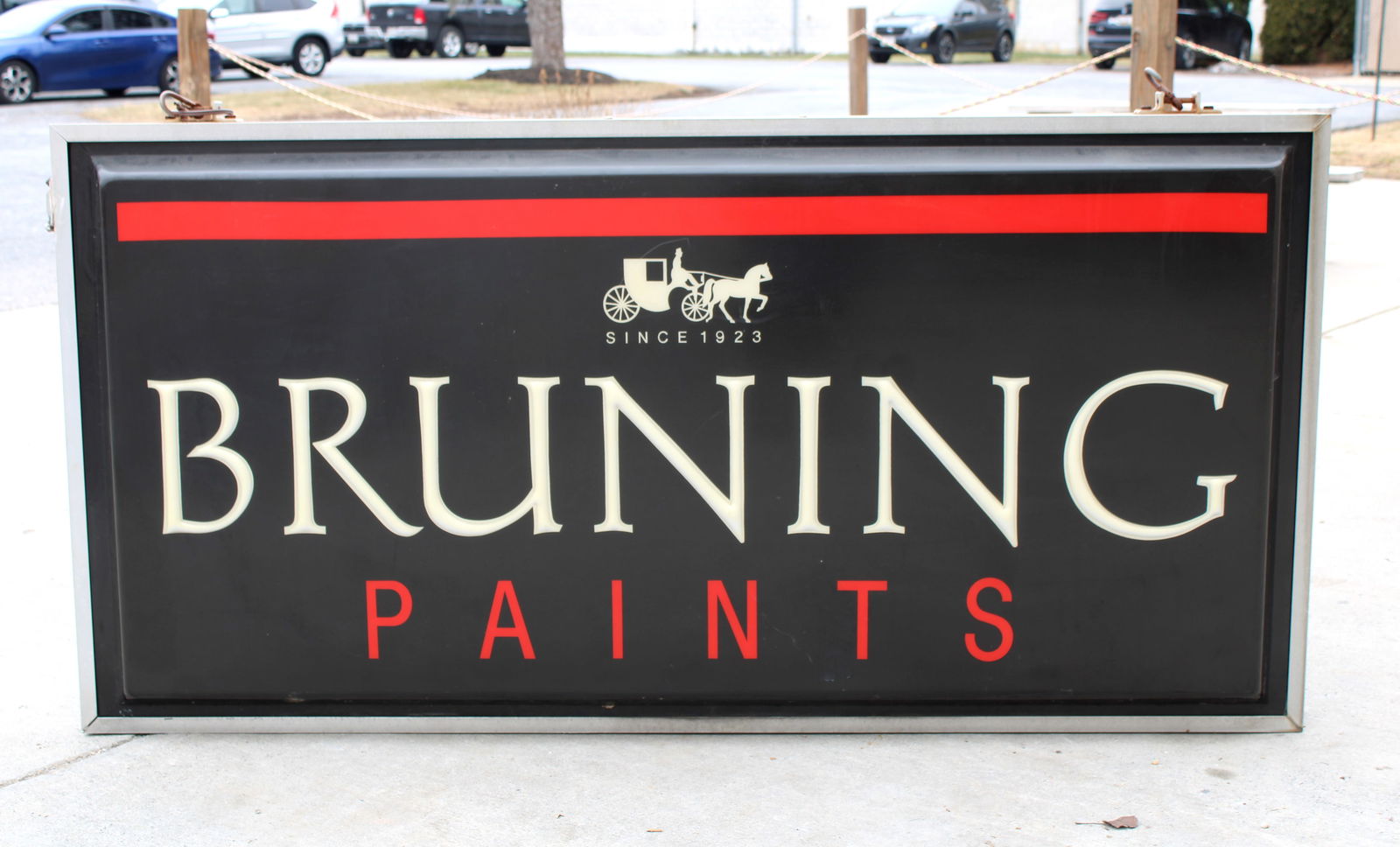 6 FT Bruning Paints Double Sided Light Up Sign (1 of 3)