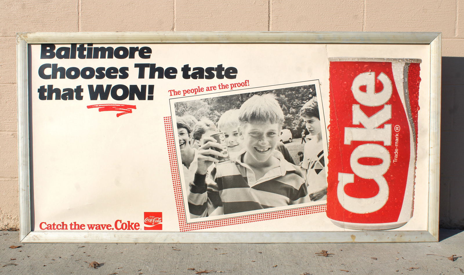 Framed Coca Cola Advertisement, Baltimore, MD (1 of 2)
