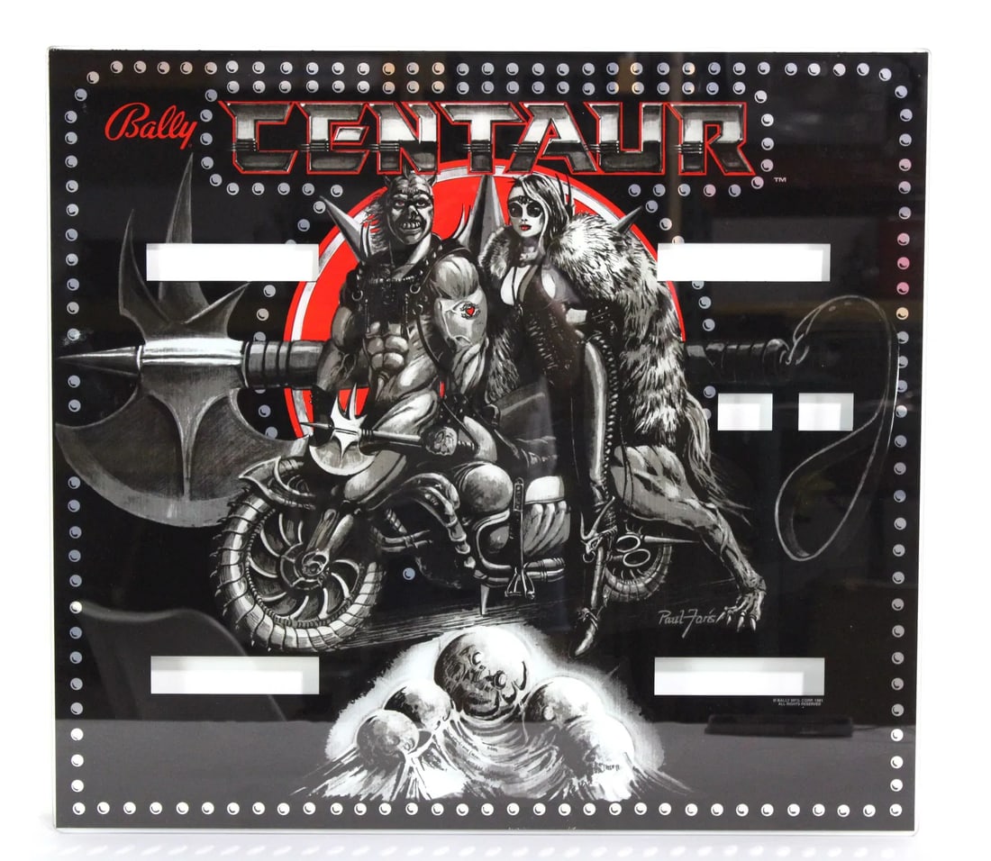 Bally Centaur Pinball Backglass, New (1 of 2)