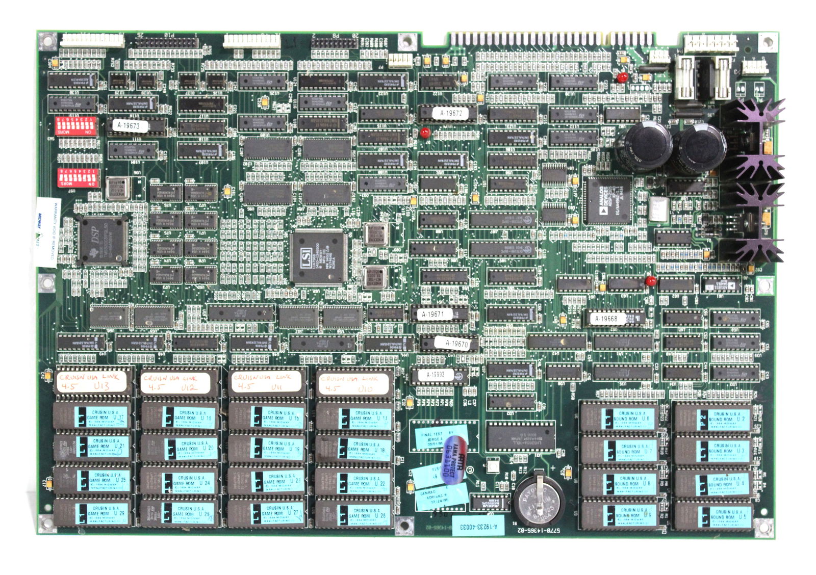 Midway Cruisin' USA Arcade Game Board, Lot 2 (1 of 1)