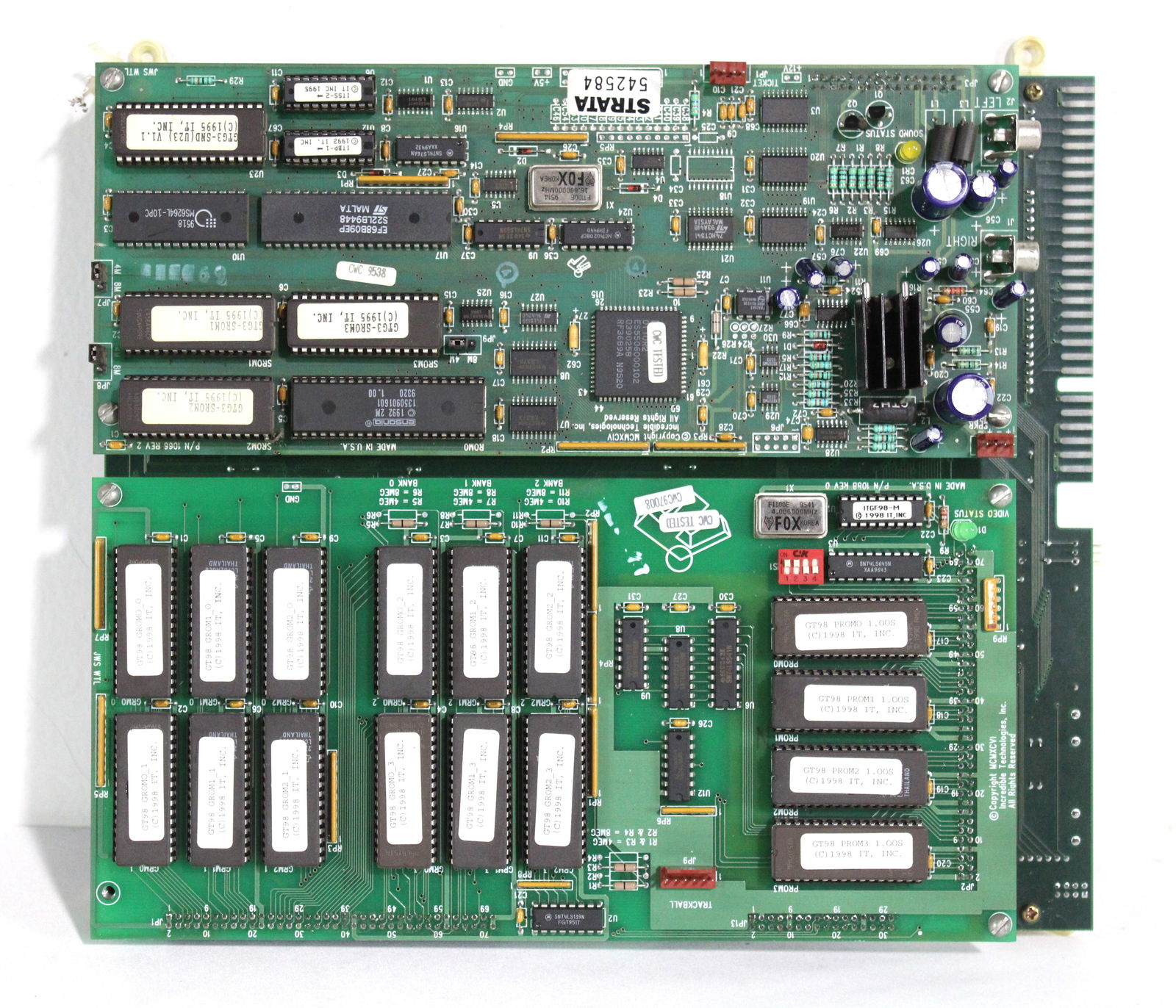 IT Golden Tee 98 Arcade Game Board Set (1 of 2)