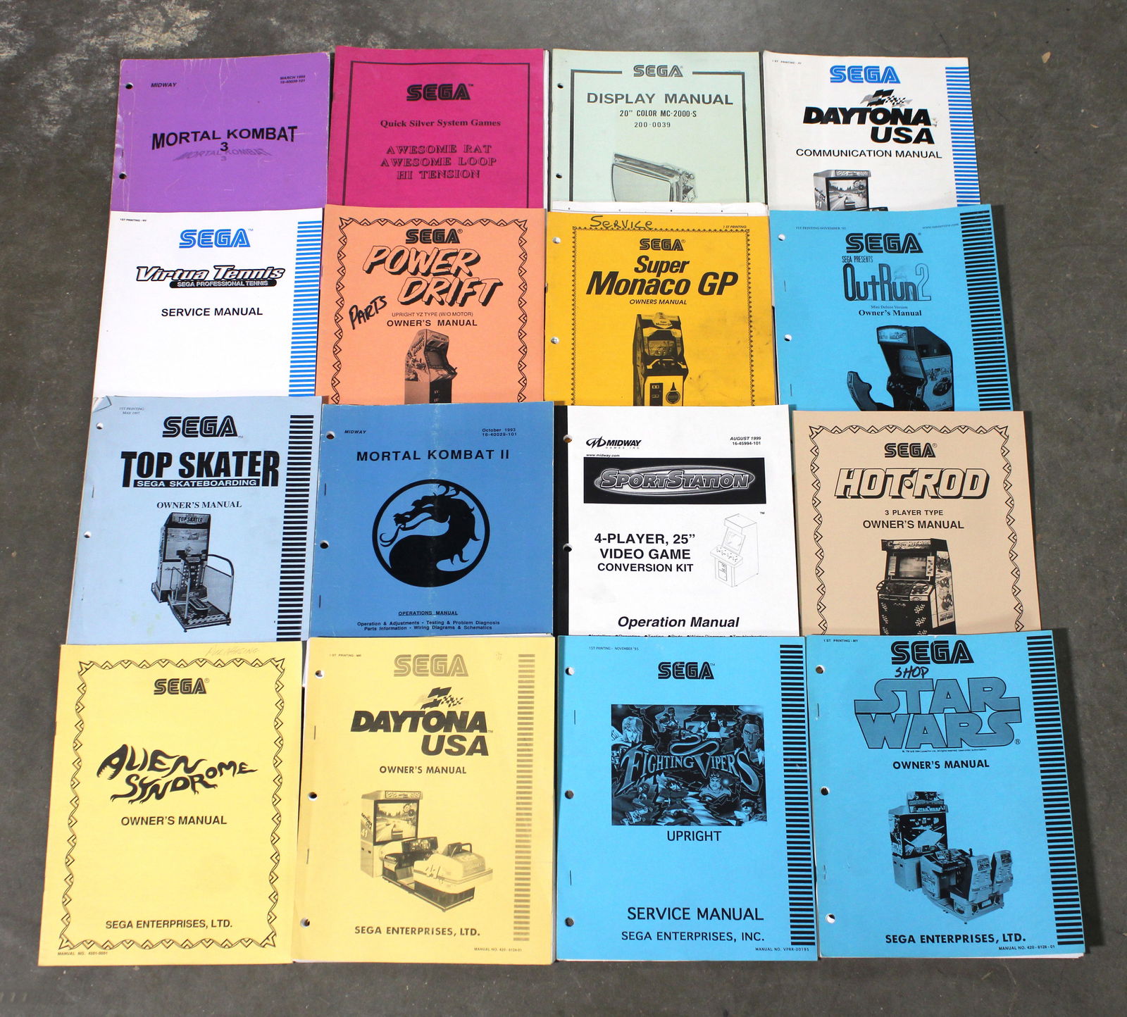 Arcade Game Manuals inc. Star Wars, Alien Syndrome and Fighting Vipers (1 of 1)