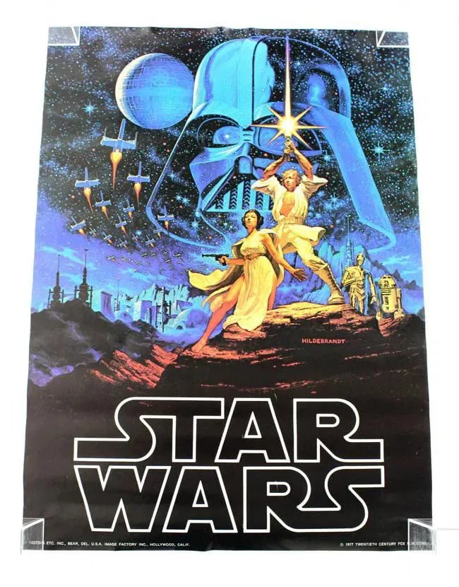 NOS Star Wars Original Hildebrandt Movie Poster, 1977 (1 of 4)