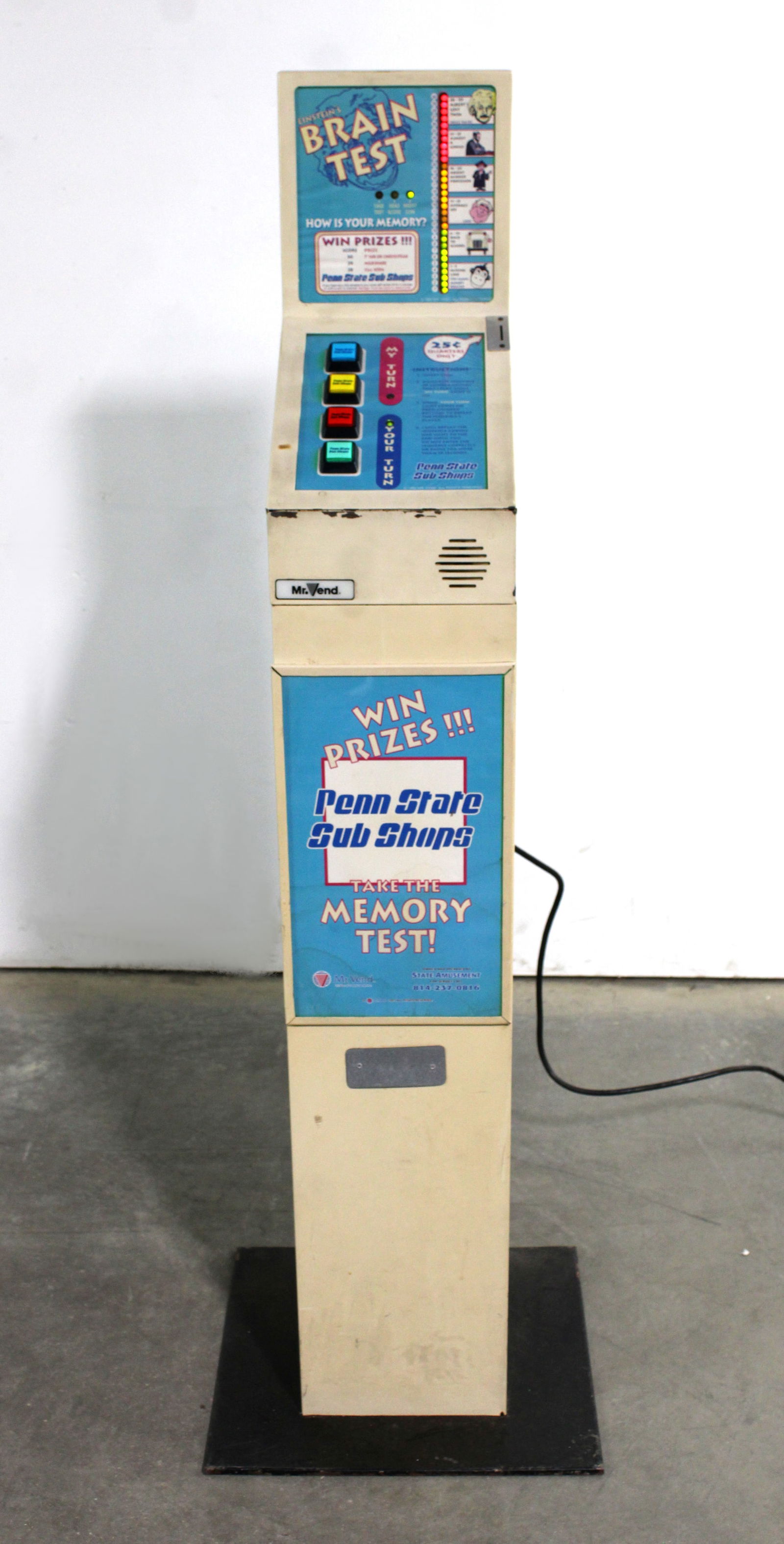 Coin Op Brain Test Arcade, Penn State Sub Shops (1 of 2)