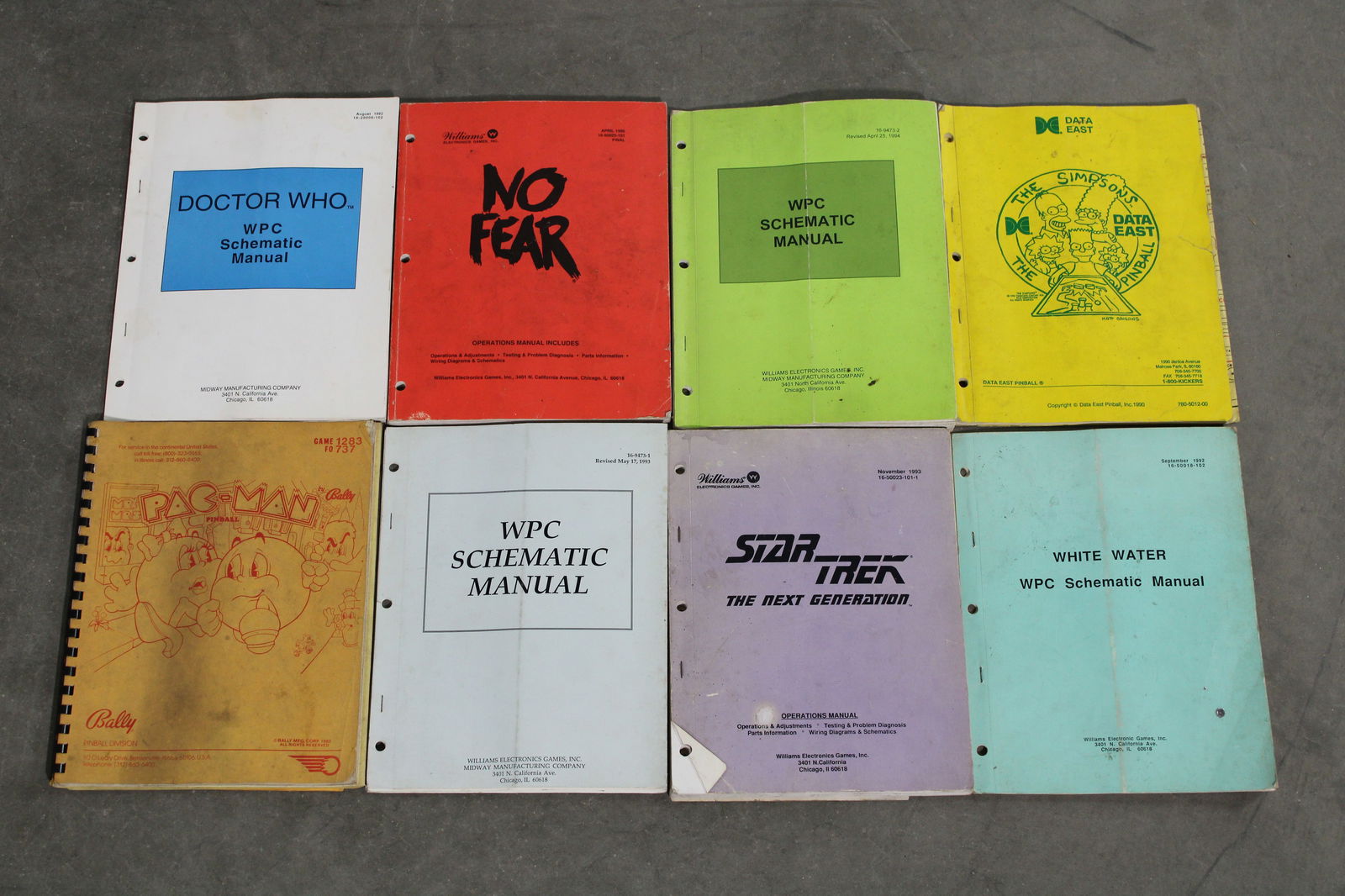 Pinball Manuals incl. Star Trek, The Simpsons and Pac-Man Pinball (1 of 1)