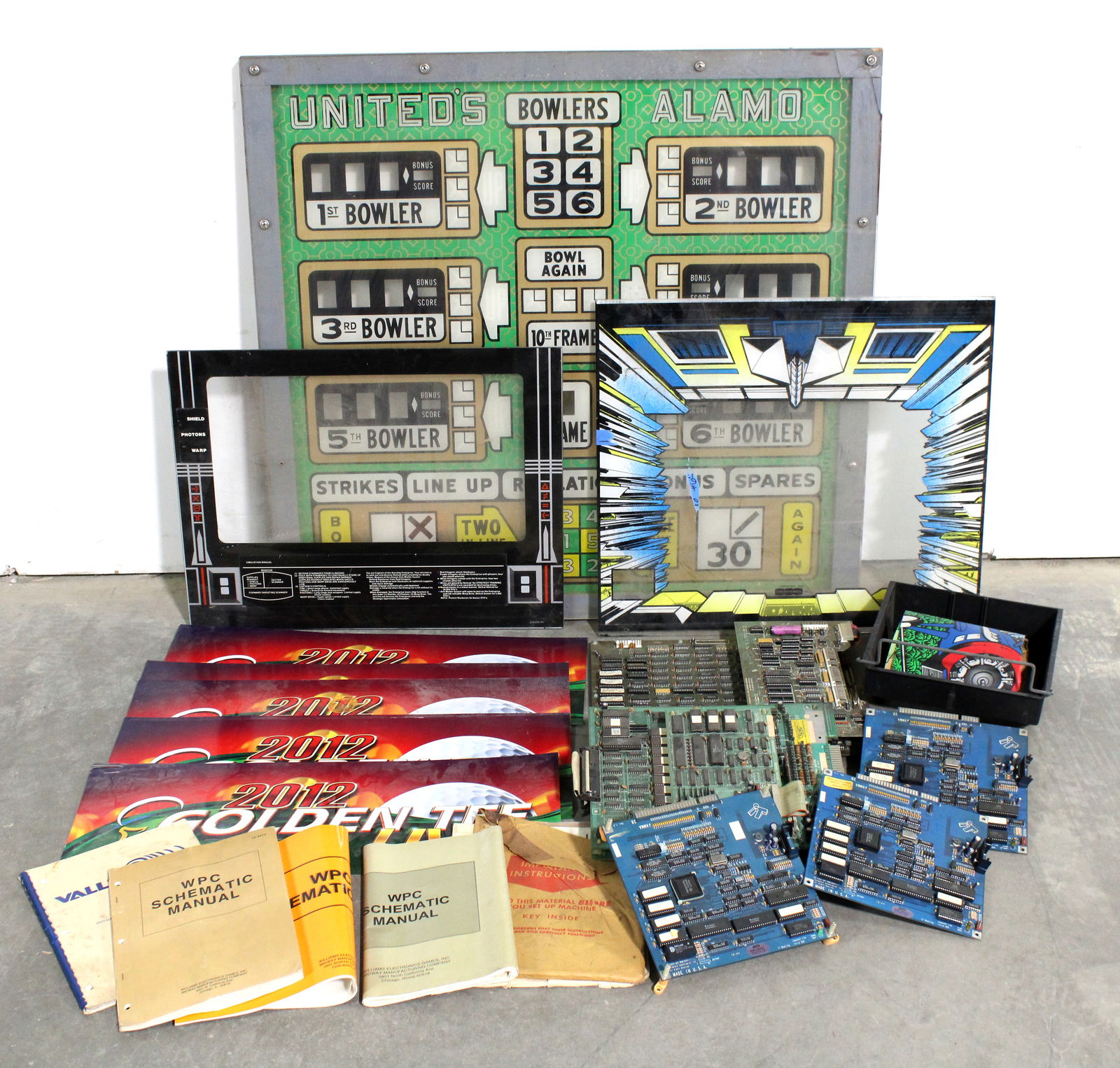 Arcade Parts incl. Boards, Headers and Marquees (1 of 2)