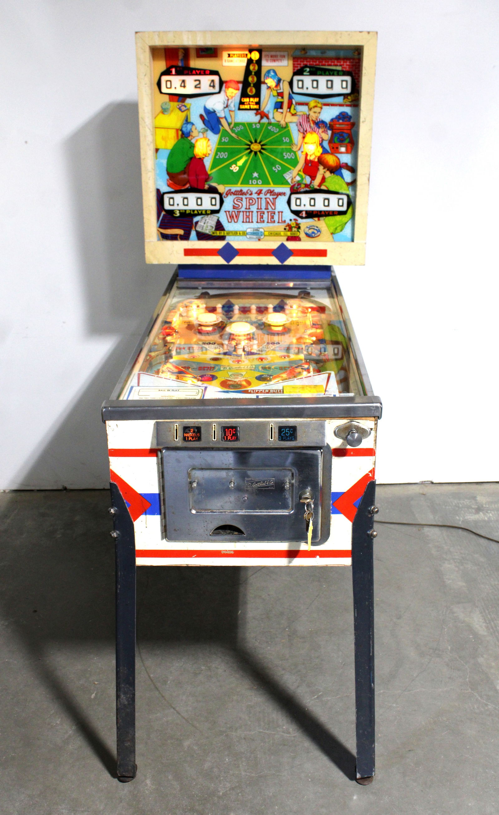 Gottlieb Spin Wheel Pinball Machine (1 of 7)
