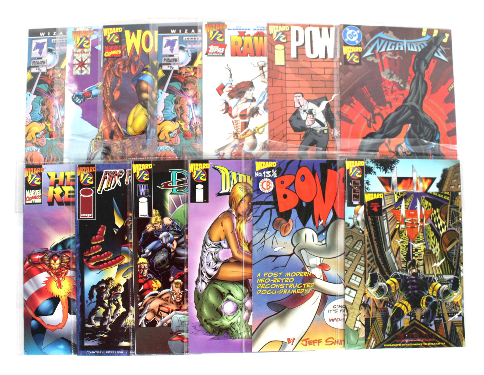 Wizard Comic Book Magazine 1/2 Issues, COAs Included (1 of 3)