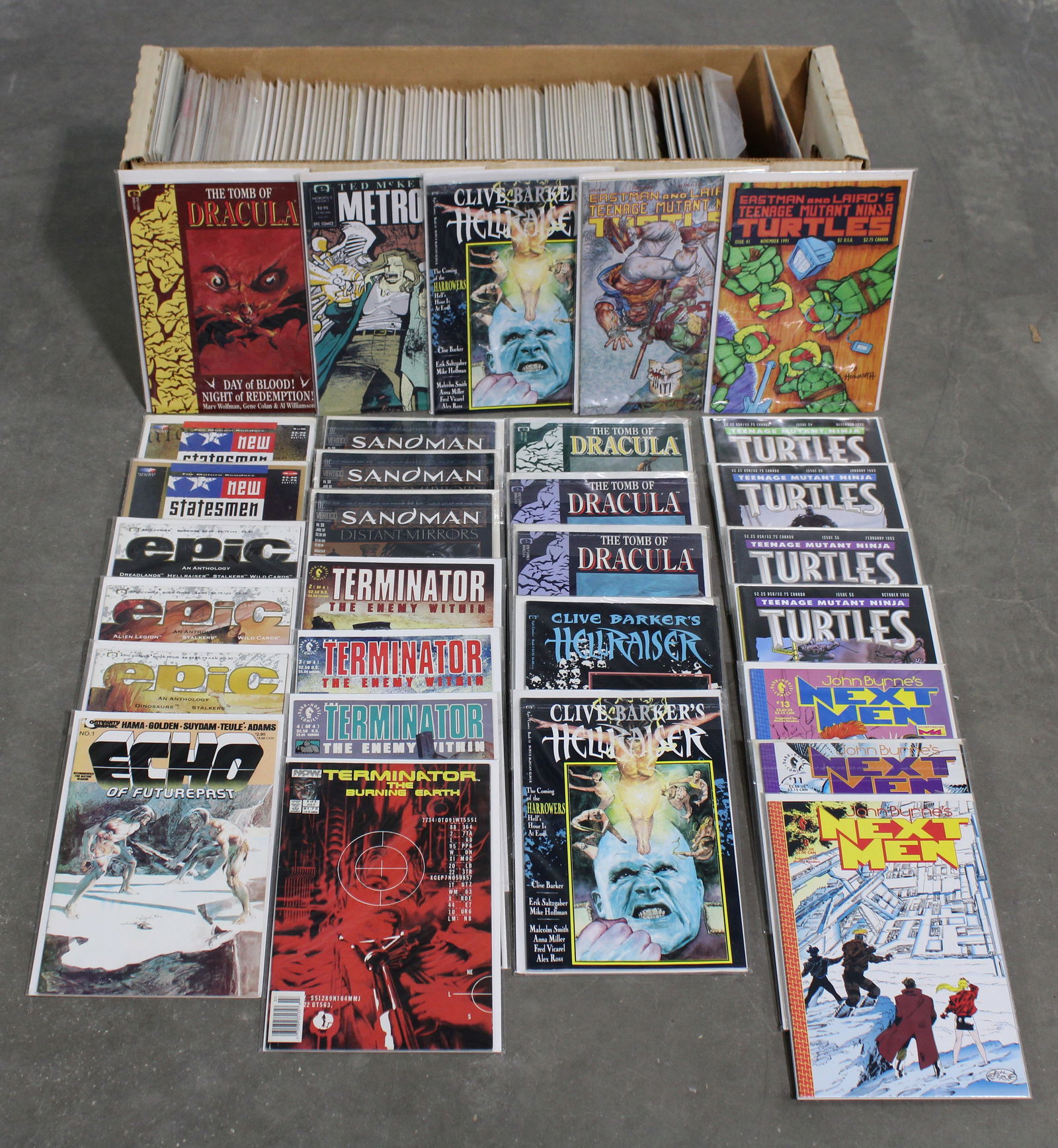 Assorted Comic Books incl. Sandman, Dracula and Terminator, Resellers Lot (1 of 6)