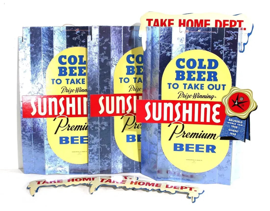 NOS Sunshine Beer Easel Back Displays (1 of 3)