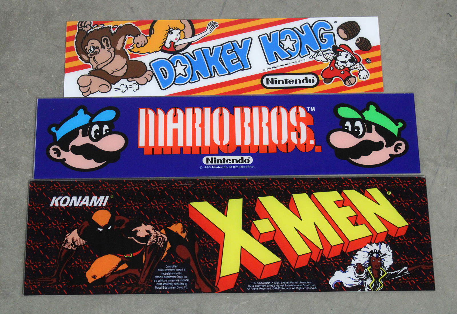 Arcade Headers inc. X-Men, Mario Bros. and Donkey Kong (1 of 1)