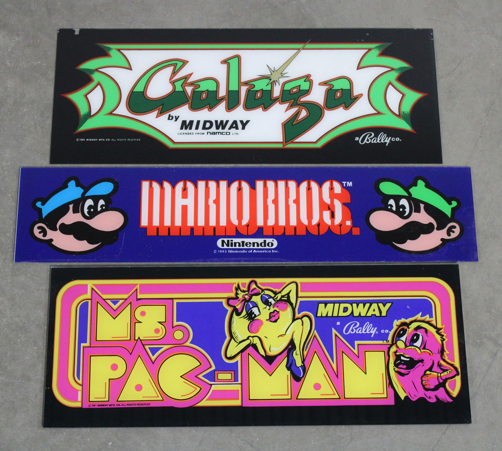 Arcade Headers incl. Galaga, Ms. Pac-Man and Mario Bros. (1 of 1)