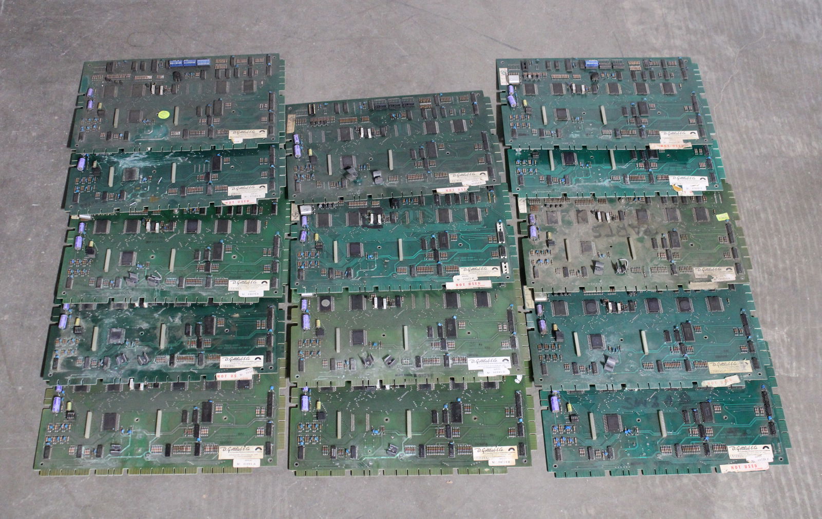 Gottlieb Pinball Boards, Total of 14 Lot 2 (1 of 2)