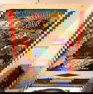 Gottlieb Central Park Wedgehead Pinball Machine, Animated Backglass 1966: This item requires third-party shipping or pickup arrangements to be made. *Please note that this is a remote auction. All items are located in Acushnet, Massachusetts. Please see terms for pickup