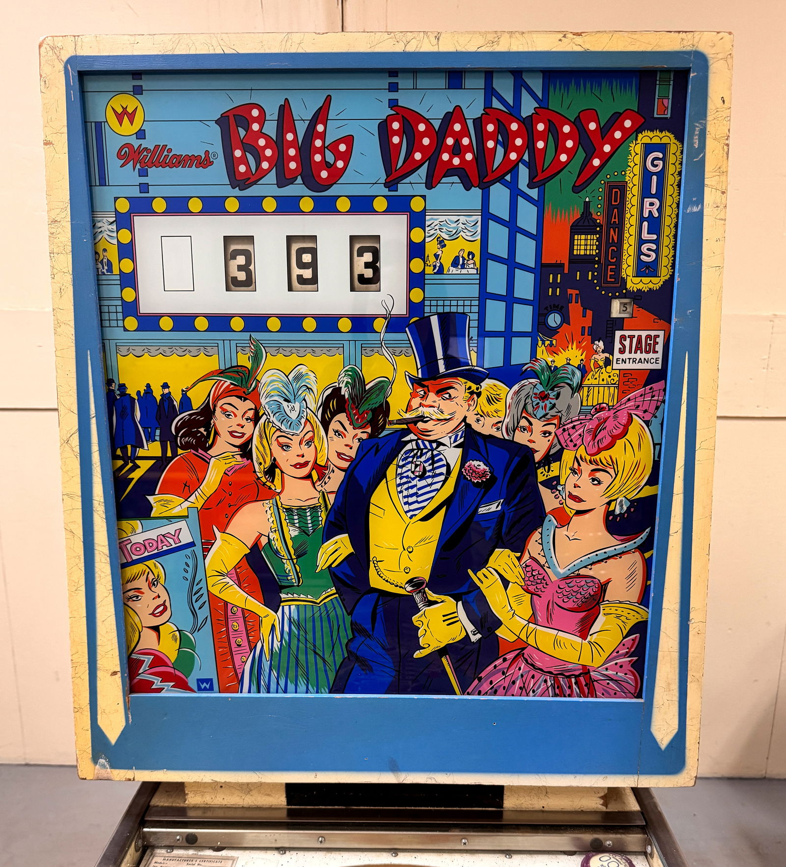 Williams Big Daddy Reverse Wedgehead Pinball Machine, 1963 (1 of 7)