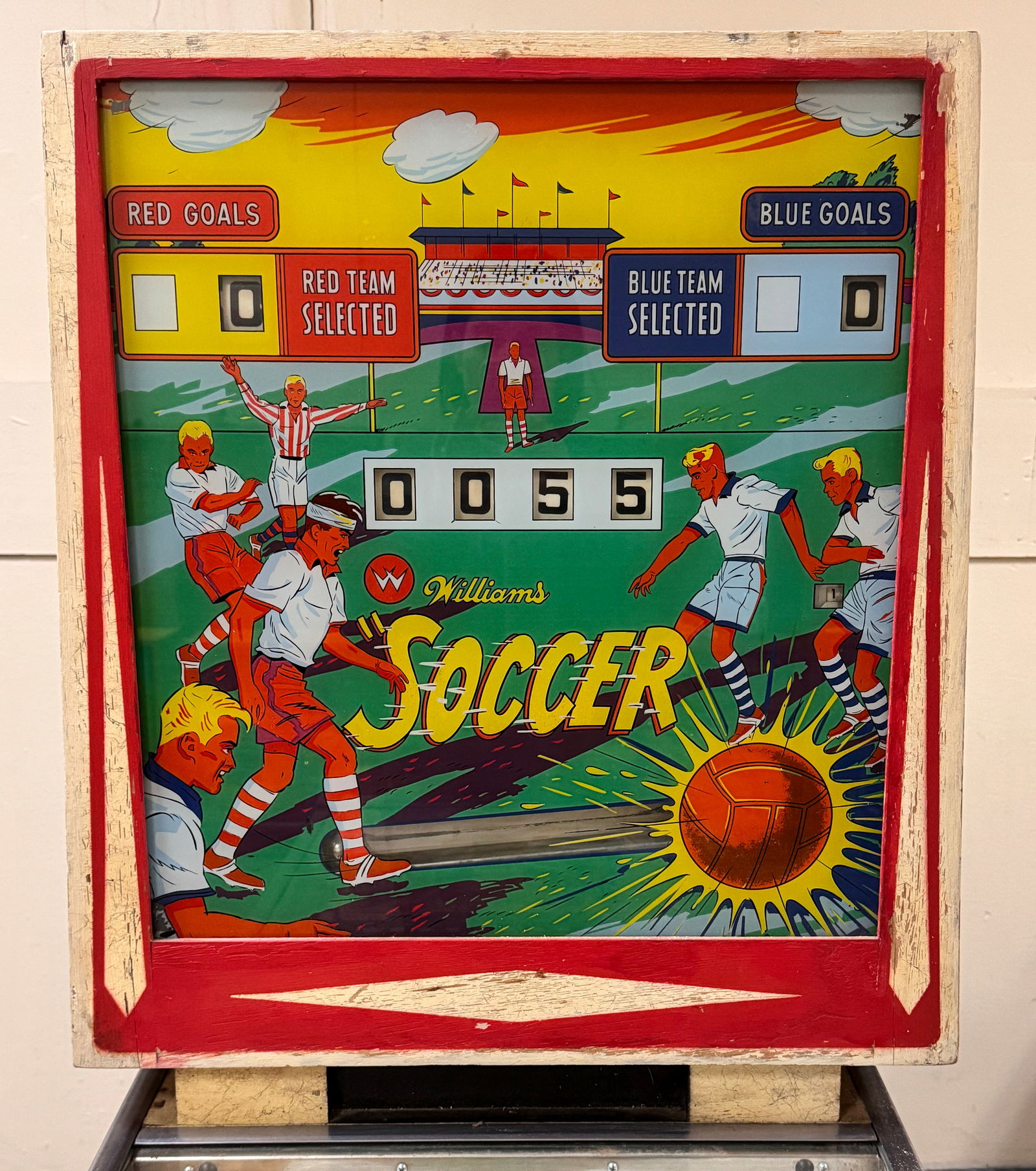 Williams Soccer Reverse Wedgehead Pinball, 1975 (1 of 8)