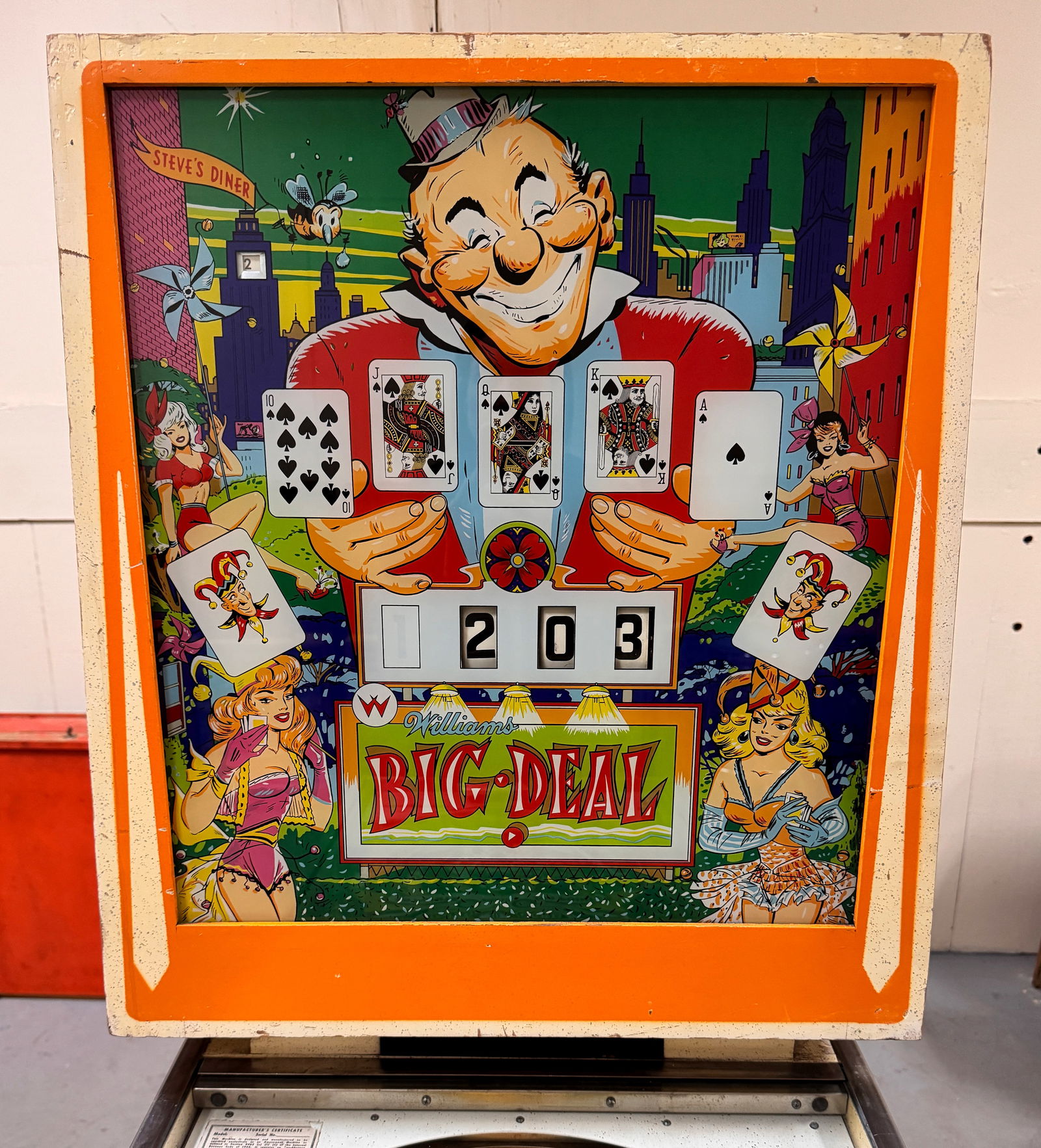 Williams Big Deal Reverse Wedgehead Pinball, 1963 (1 of 9)