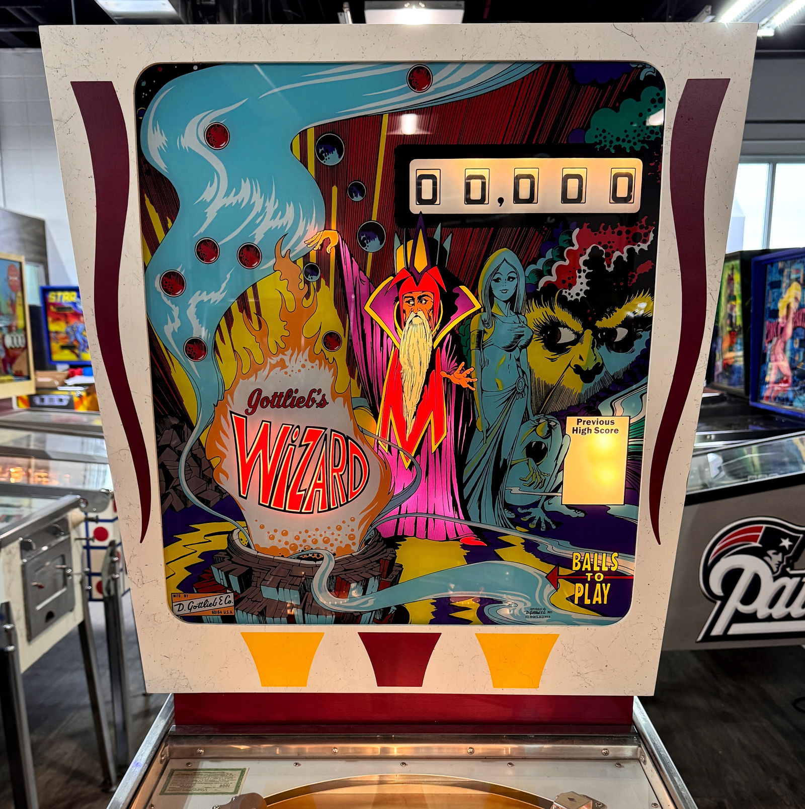 Gottlieb Wizard Wedgehead Pinball Machine (Ken Head)*Serial #1* (1 of 11)